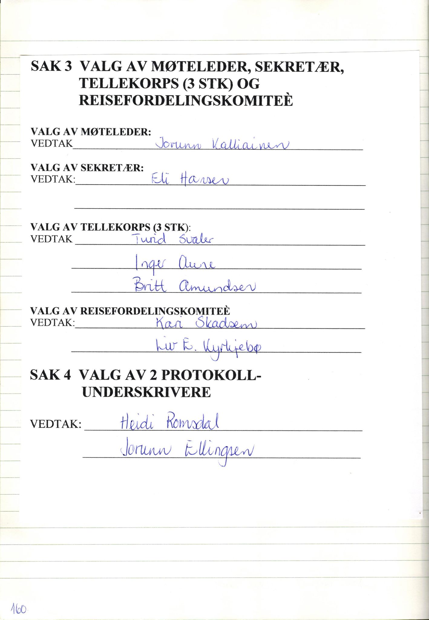 Finnmark Husflidslag, FMFB/A-1134/A/L0004: Møtebok, 1995-2000, p. 164
