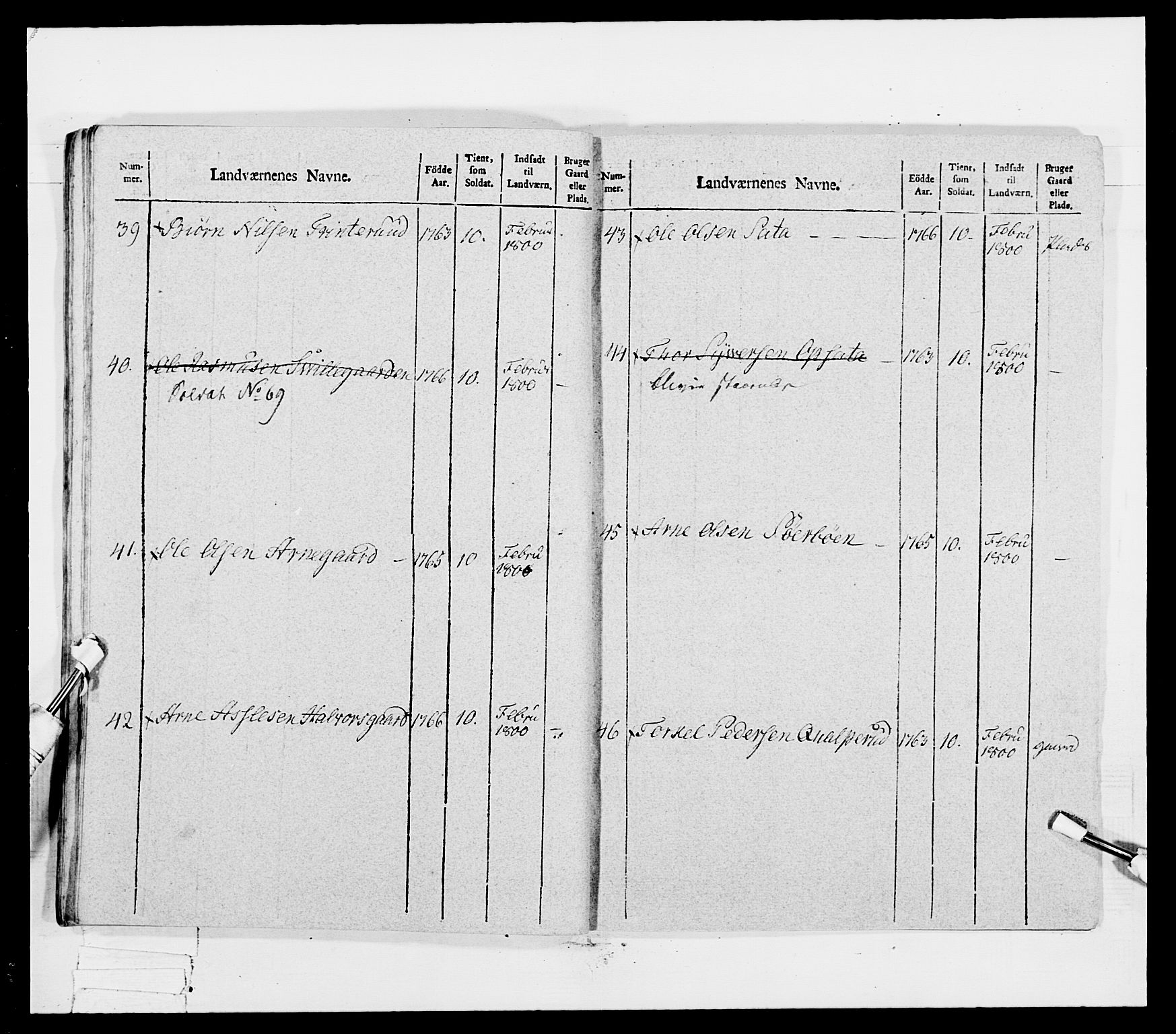 Generalitets- og kommissariatskollegiet, Det kongelige norske kommissariatskollegium, AV/RA-EA-5420/E/Eh/L0041: 1. Akershusiske nasjonale infanteriregiment, 1804-1808, p. 186