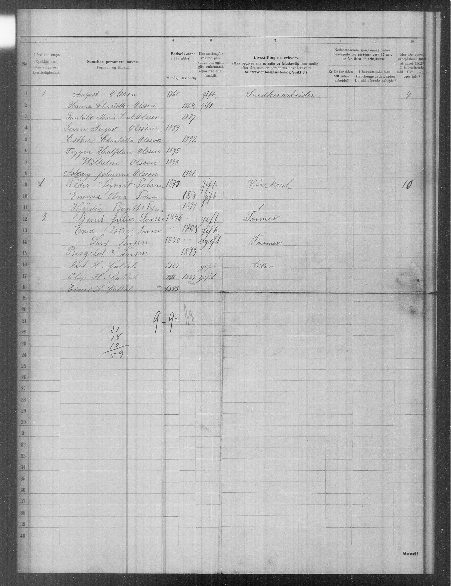 OBA, Municipal Census 1902 for Kristiania, 1902, p. 18127