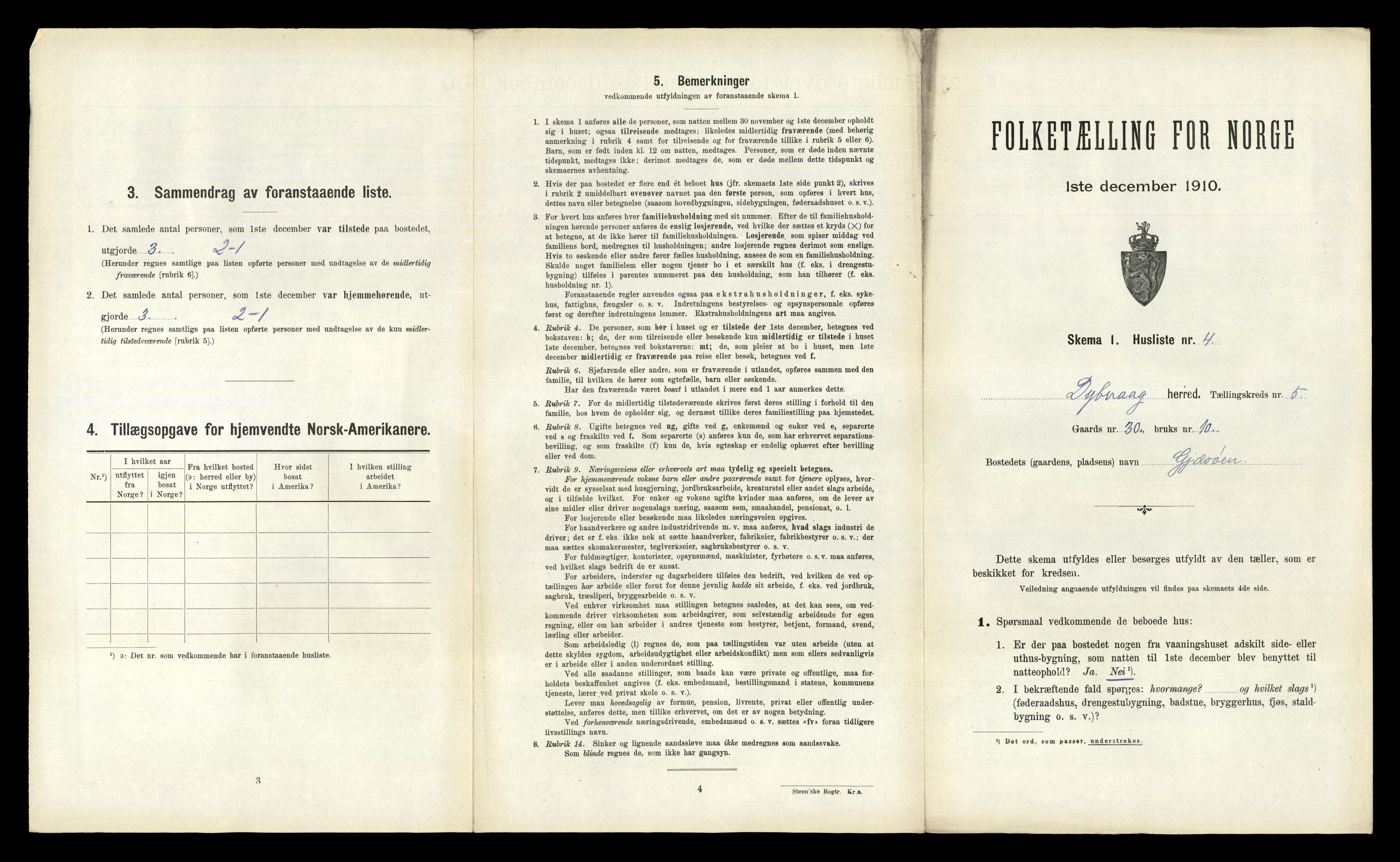 RA, 1910 census for Dypvåg, 1910, p. 744