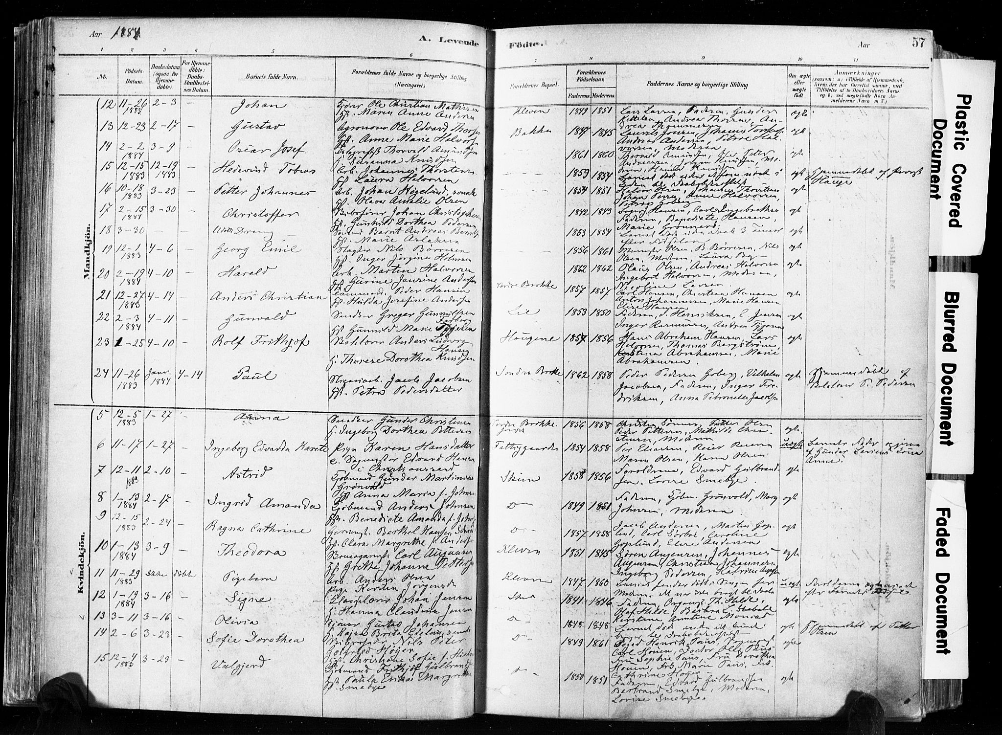 Skien kirkebøker, SAKO/A-302/F/Fa/L0009: Parish register (official) no. 9, 1878-1890, p. 57