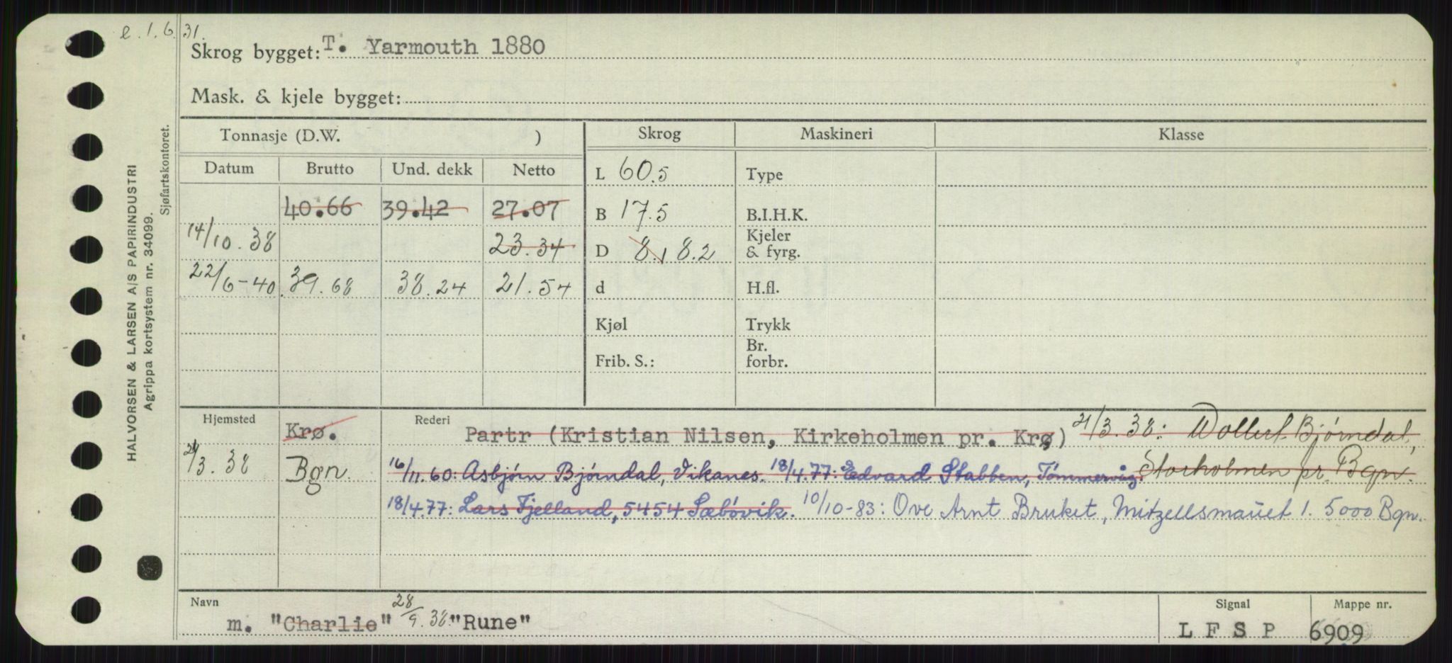 Sjøfartsdirektoratet med forløpere, Skipsmålingen, RA/S-1627/H/Ha/L0004/0002: Fartøy, Mas-R / Fartøy, Odin-R, p. 893