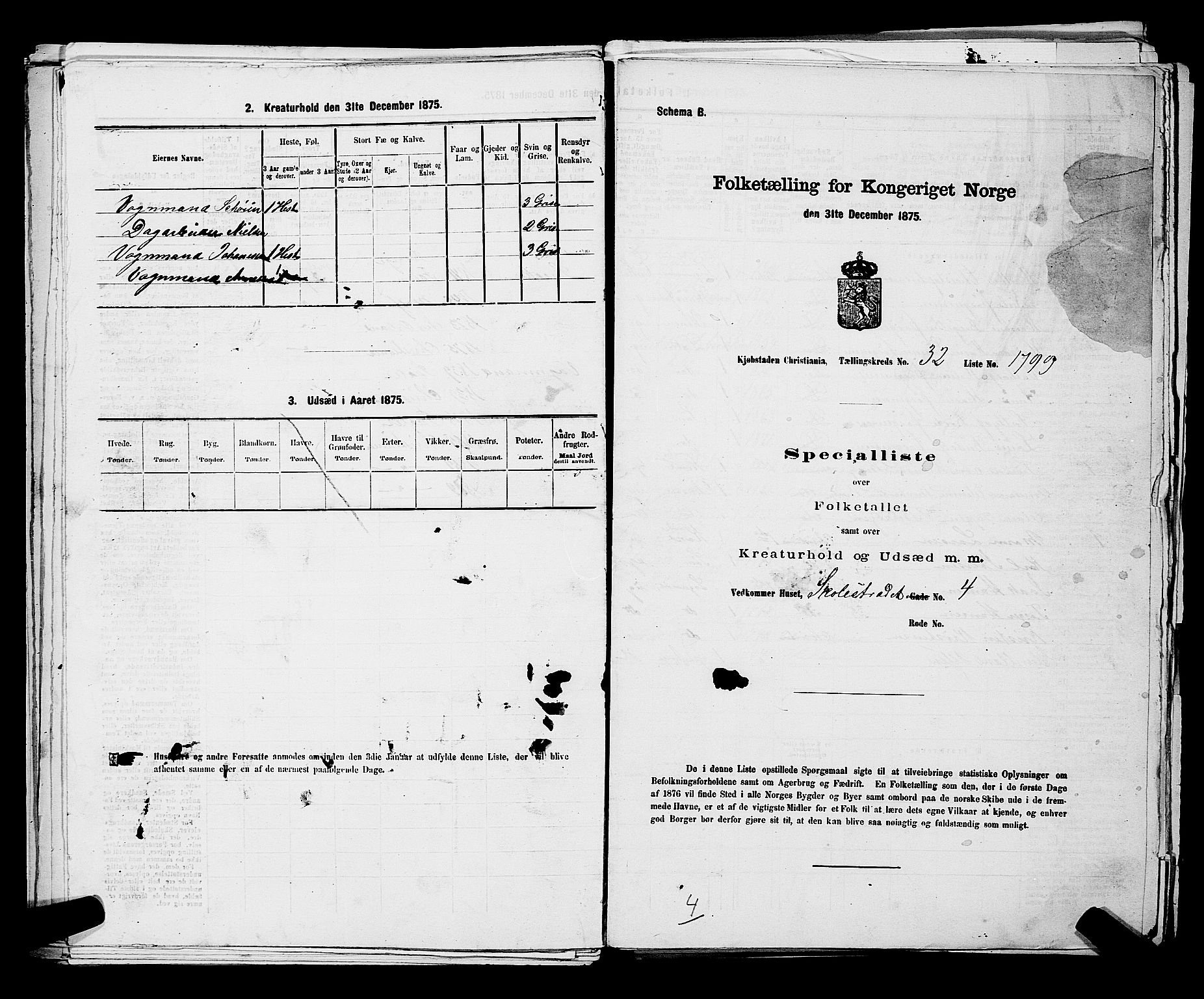 RA, 1875 census for 0301 Kristiania, 1875, p. 5224