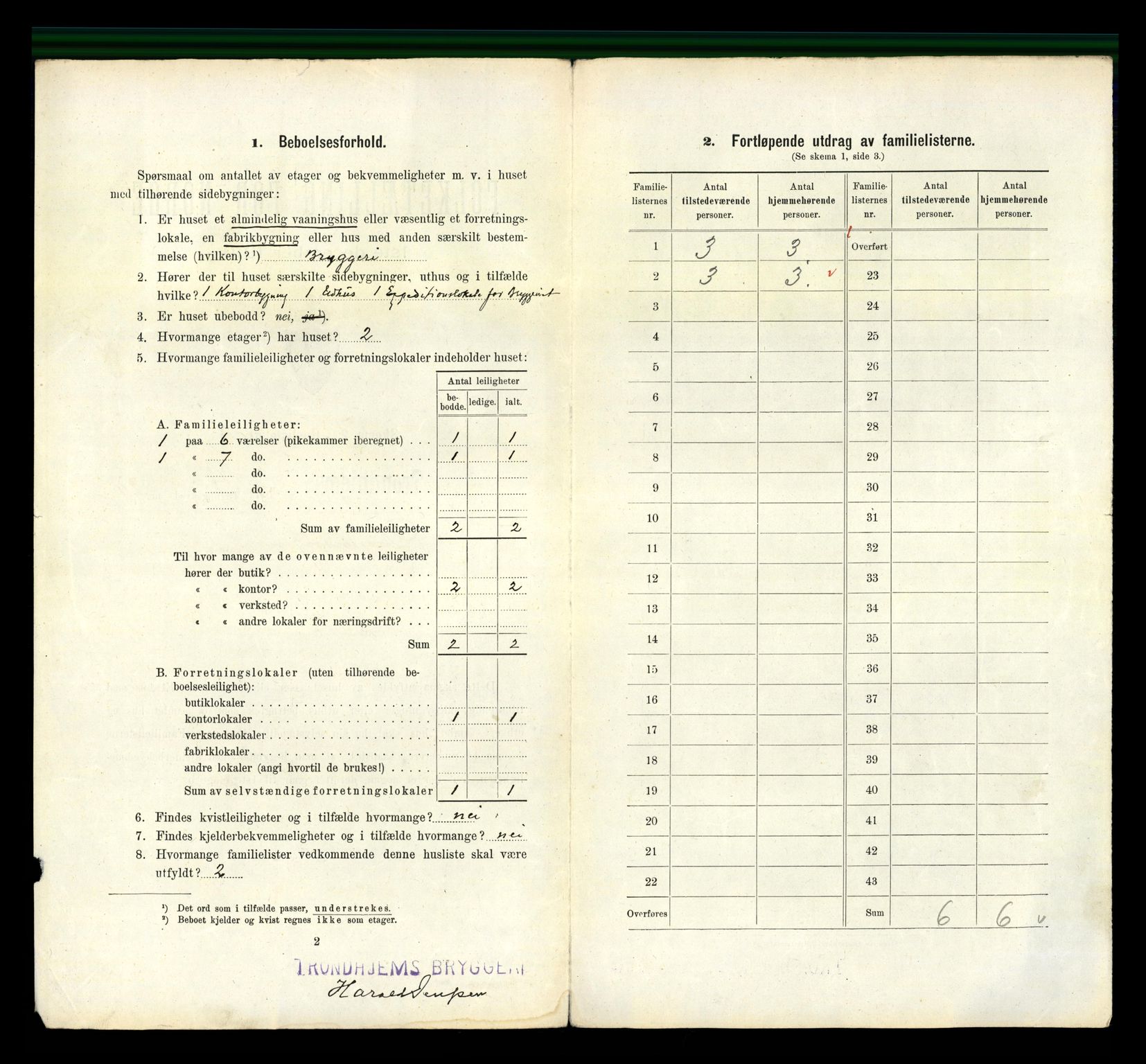 RA, 1910 census for Trondheim, 1910, p. 5350