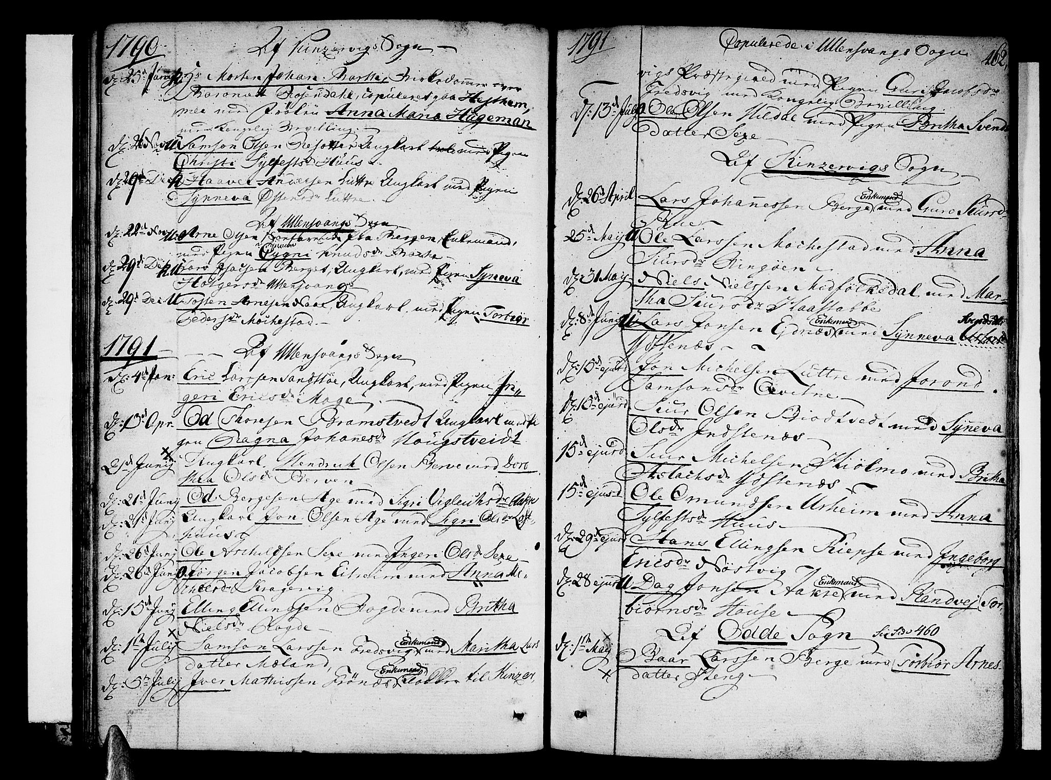 Ullensvang sokneprestembete, AV/SAB-A-78701/H/Haa: Parish register (official) no. A 7 /1, 1788-1804, p. 461-462