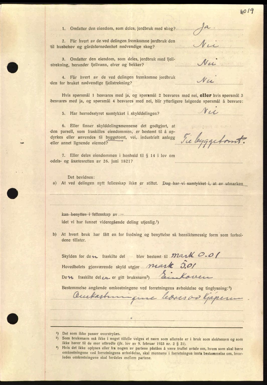 Nordmøre sorenskriveri, AV/SAT-A-4132/1/2/2Ca: Mortgage book no. A93, 1942-1942, Diary no: : 2763/1942