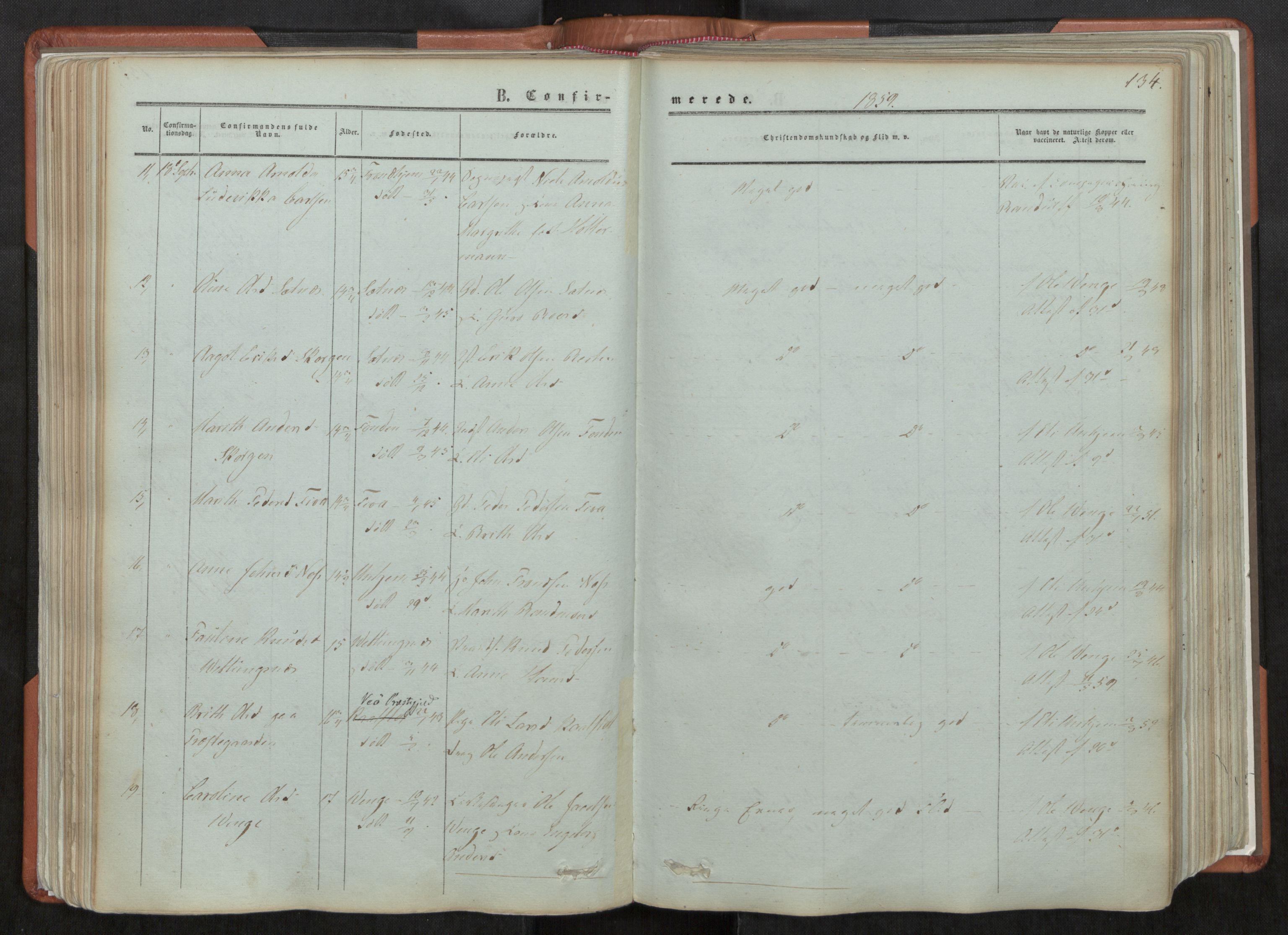 Ministerialprotokoller, klokkerbøker og fødselsregistre - Møre og Romsdal, AV/SAT-A-1454/544/L0572: Parish register (official) no. 544A05, 1854-1886, p. 134