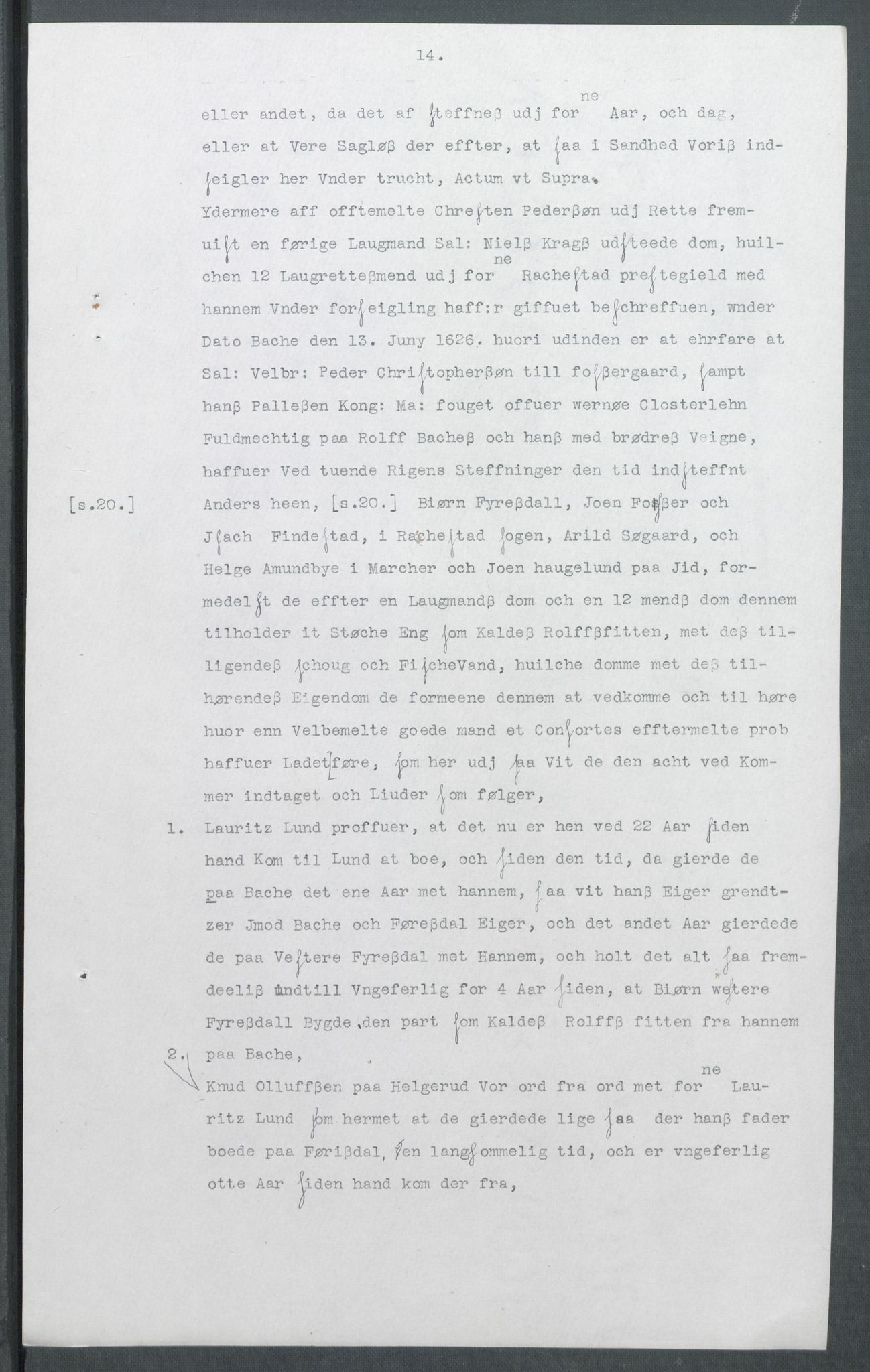 Riksarkivets diplomsamling, AV/RA-EA-5965/F02/L0166: Dokumenter, 1654-1656, p. 234