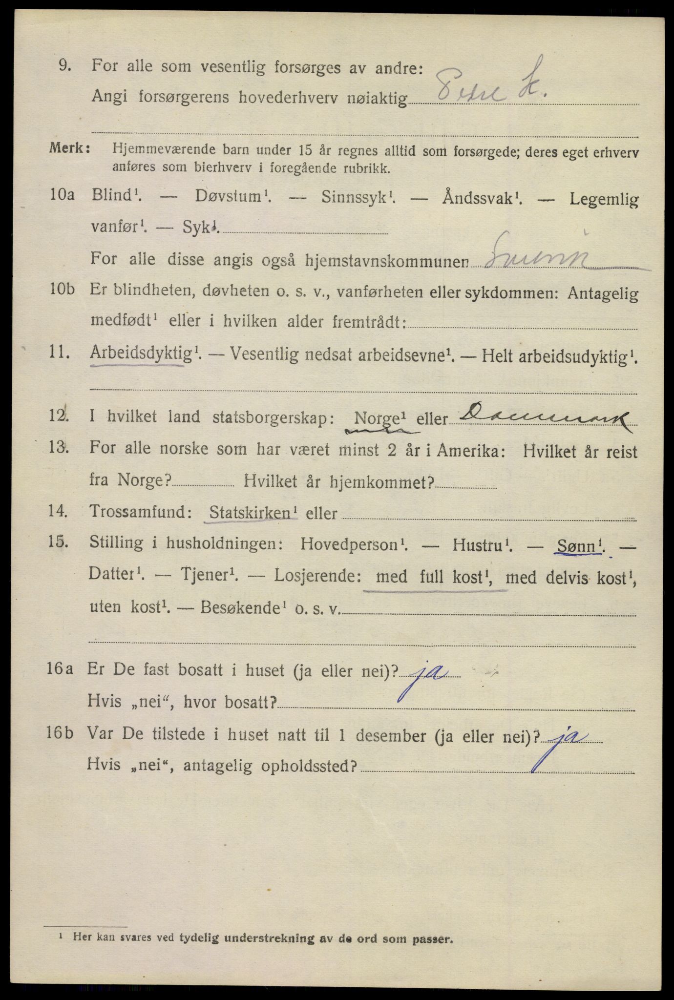 SAKO, 1920 census for Svelvik, 1920, p. 2062