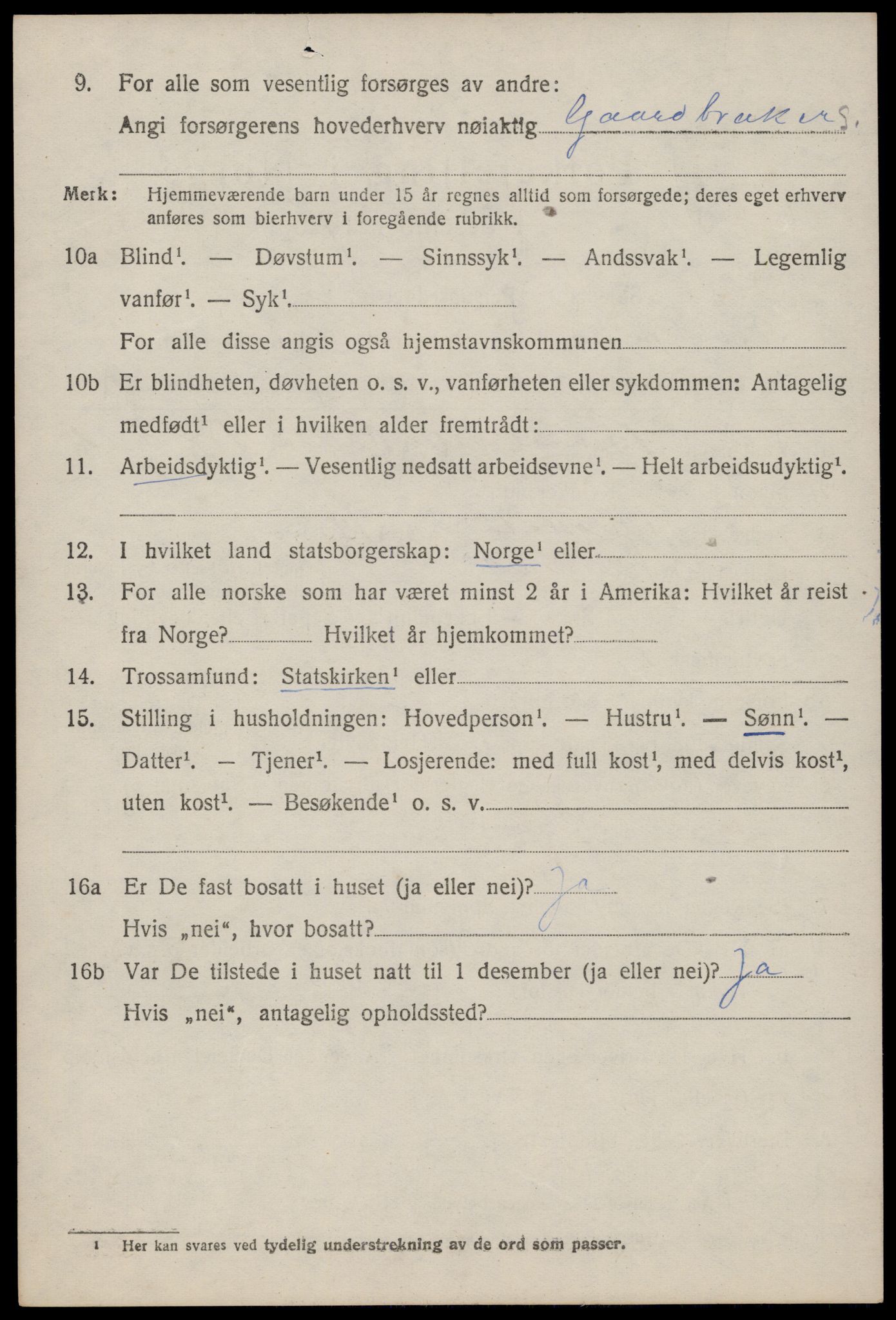 SAST, 1920 census for Heskestad, 1920, p. 388