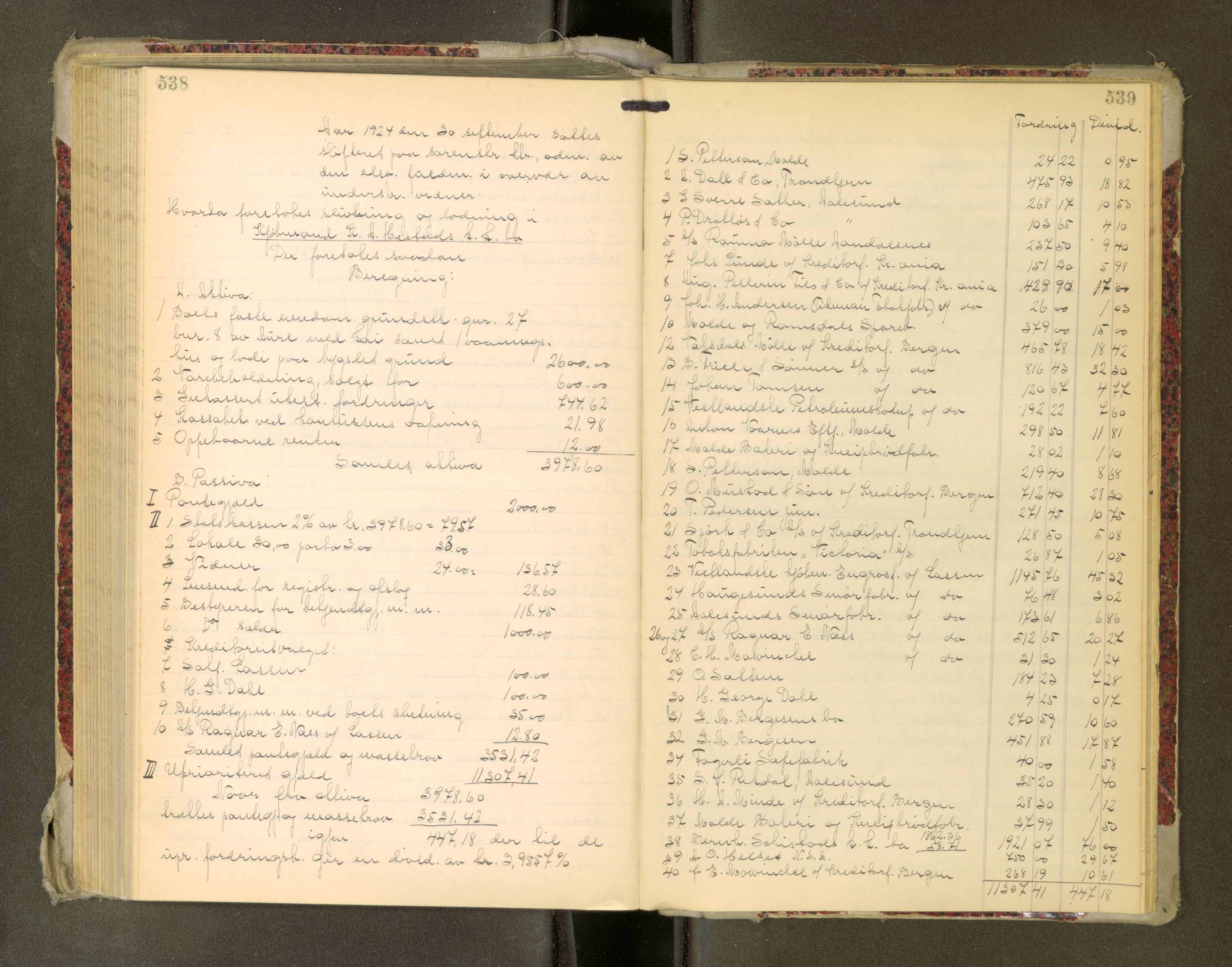 Romsdal sorenskriveri, AV/SAT-A-4149/1/3/3A/L0022: Skifteutlodnings Protokoll, 1920-1924, p. 538-539