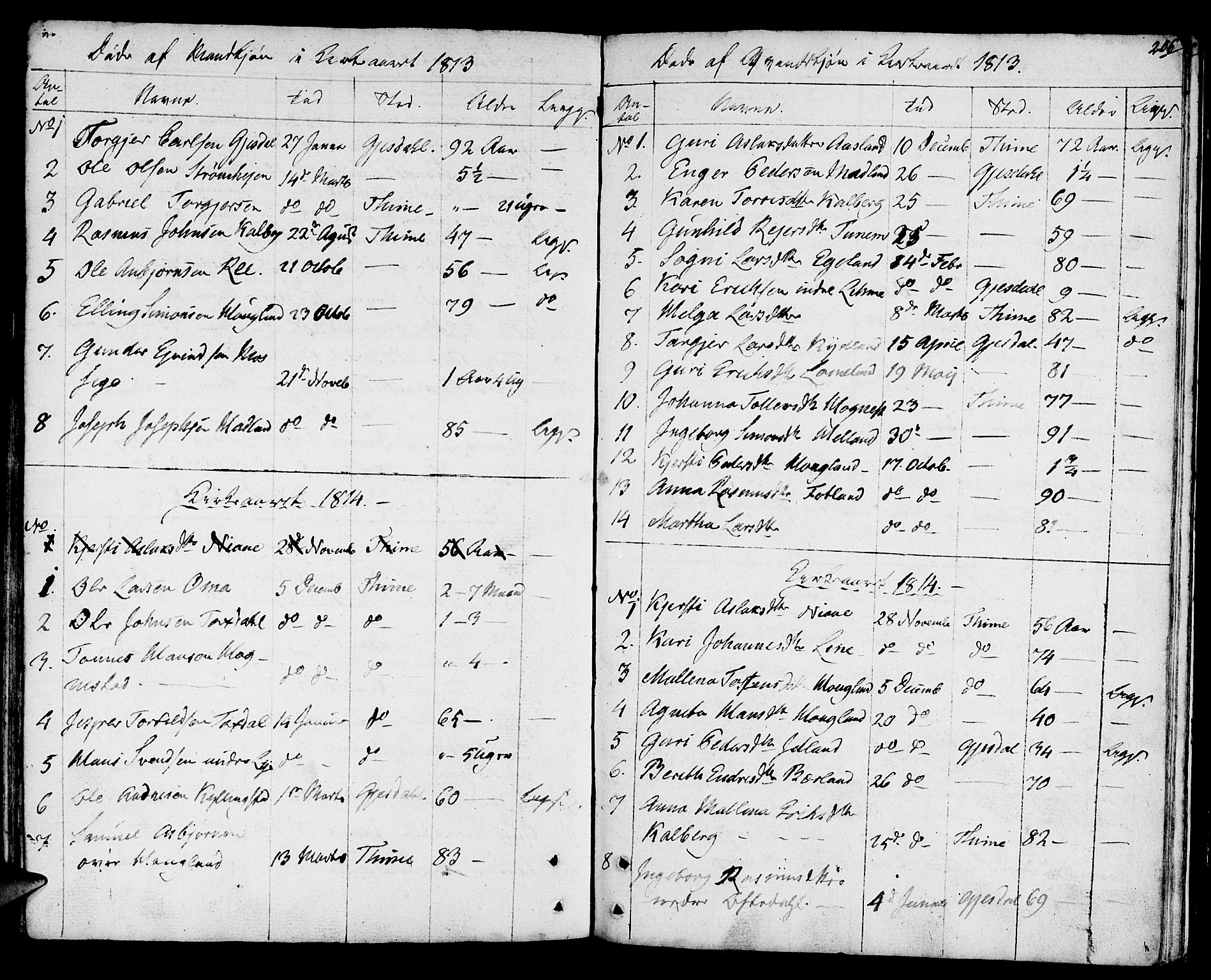 Lye sokneprestkontor, SAST/A-101794/001/30BA/L0002: Parish register (official) no. A 2, 1799-1817, p. 206