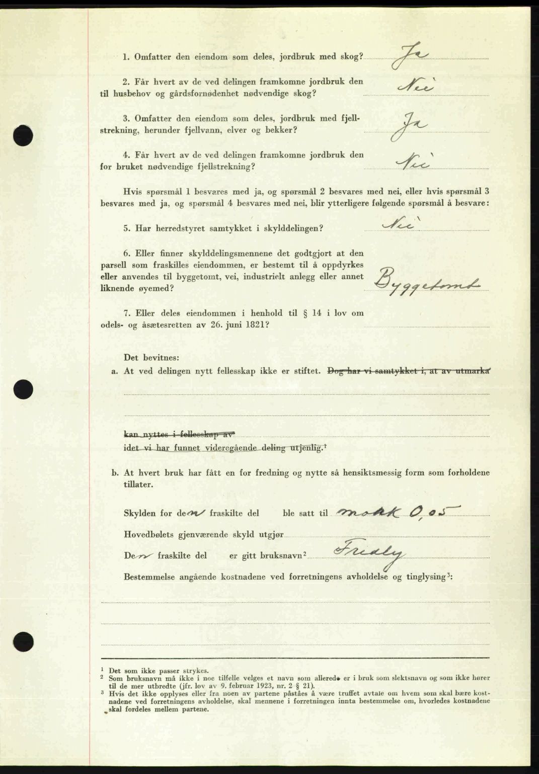 Romsdal sorenskriveri, AV/SAT-A-4149/1/2/2C: Mortgage book no. A31, 1949-1949, Diary no: : 2945/1949