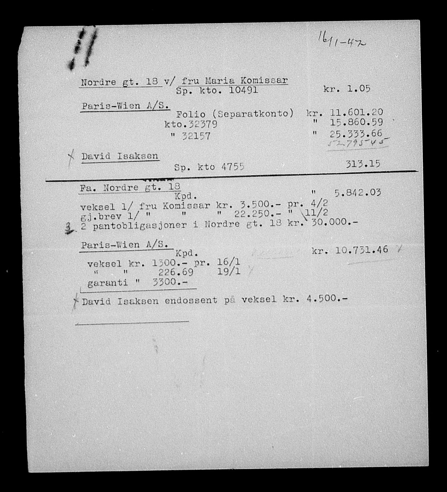 Justisdepartementet, Tilbakeføringskontoret for inndratte formuer, AV/RA-S-1564/H/Hc/Hca/L0906: --, 1945-1947, p. 616