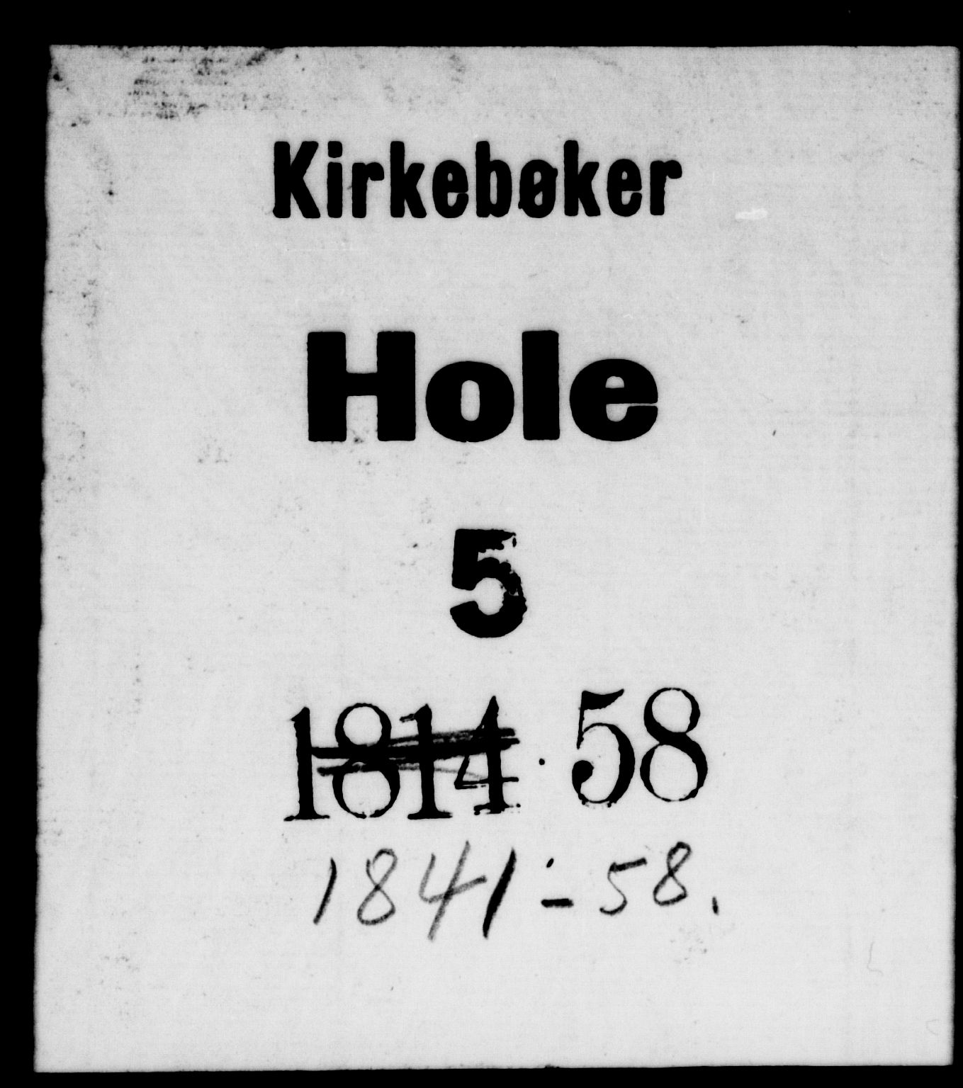 Hole kirkebøker, SAKO/A-228/G/Ga/L0002: Parish register (copy) no. I 2, 1842-1878