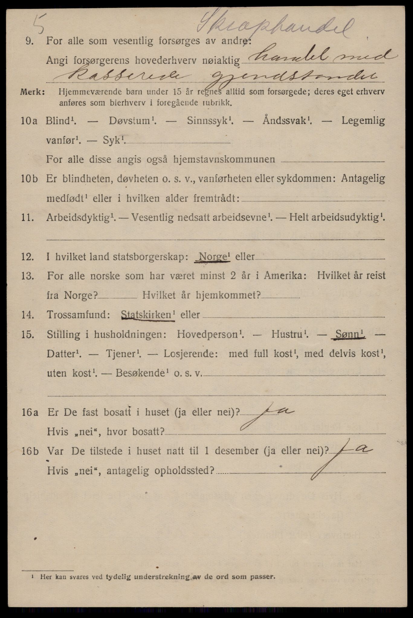 SAST, 1920 census for Stavanger, 1920, p. 102193