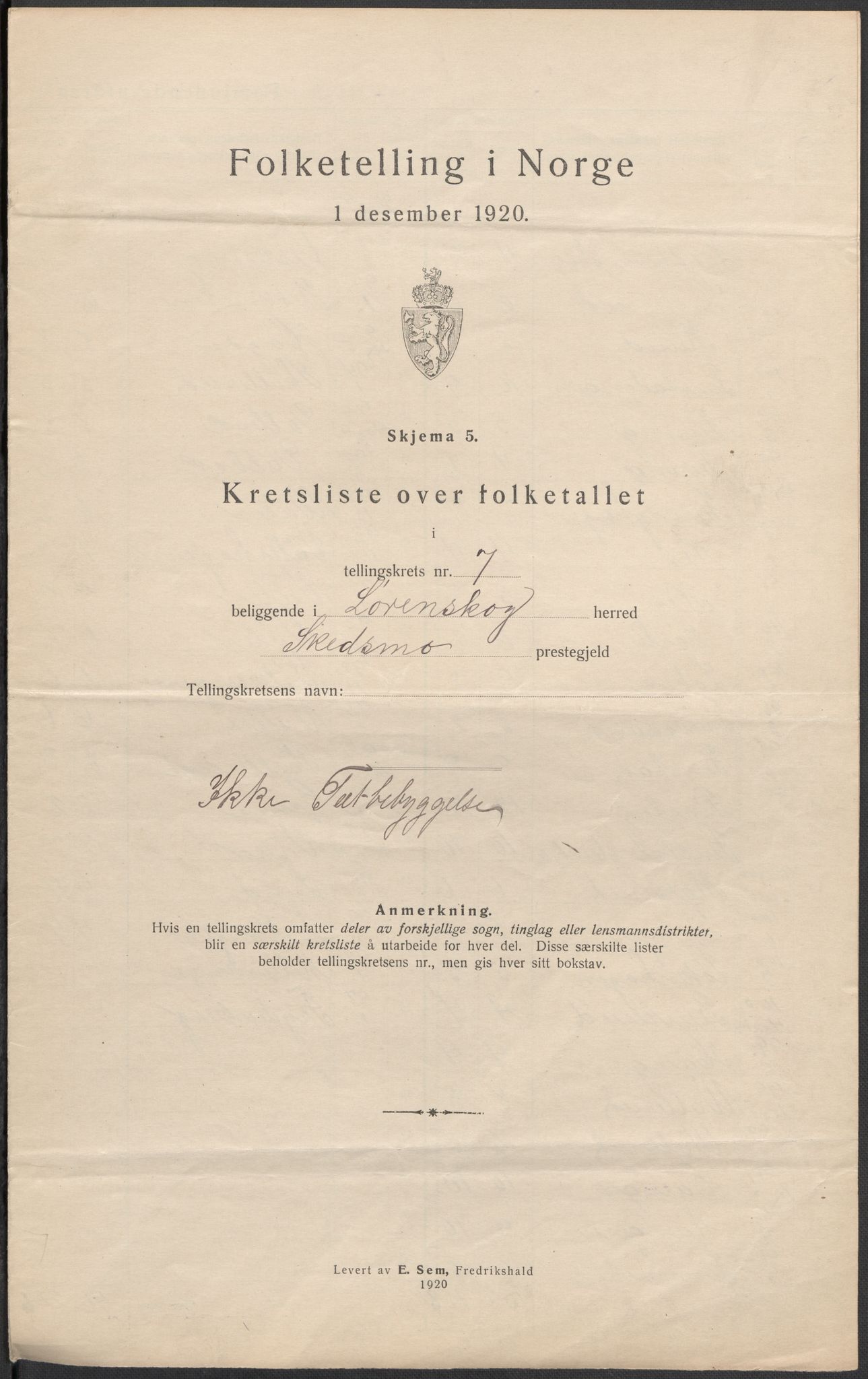 SAO, 1920 census for Lørenskog, 1920, p. 23