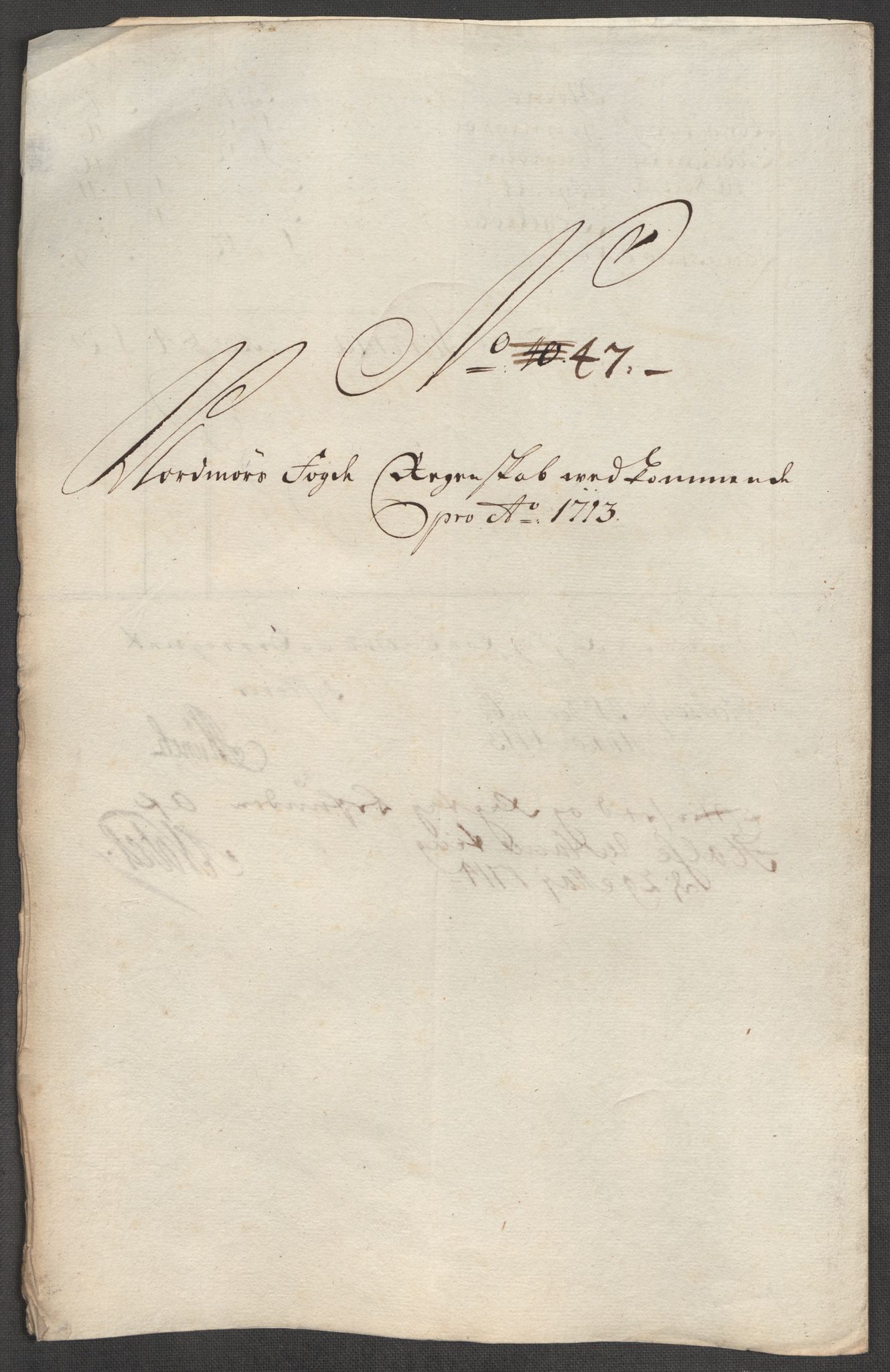 Rentekammeret inntil 1814, Reviderte regnskaper, Fogderegnskap, RA/EA-4092/R56/L3747: Fogderegnskap Nordmøre, 1713, p. 247