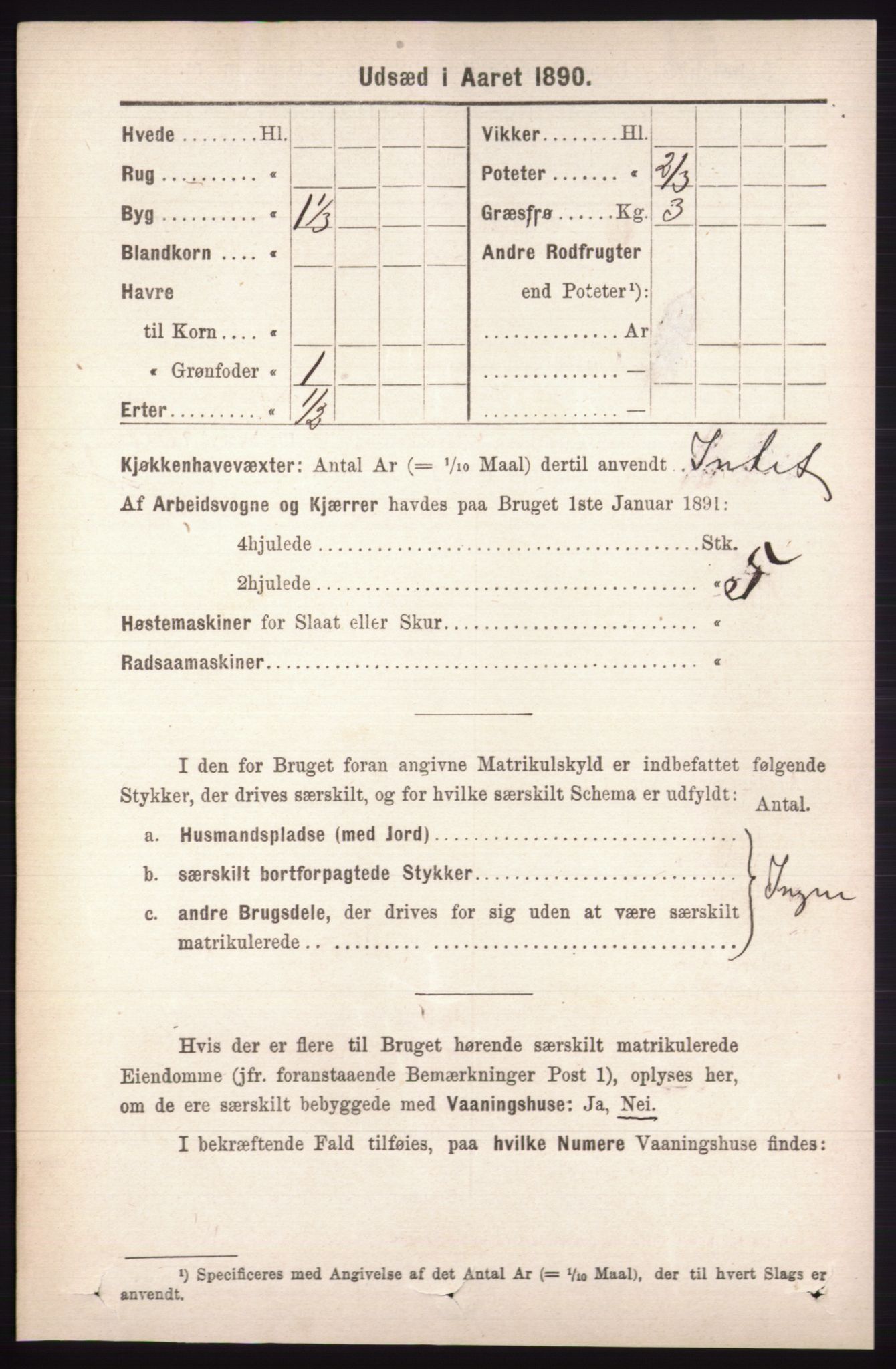 RA, 1891 census for 0438 Lille Elvedalen, 1891, p. 4279