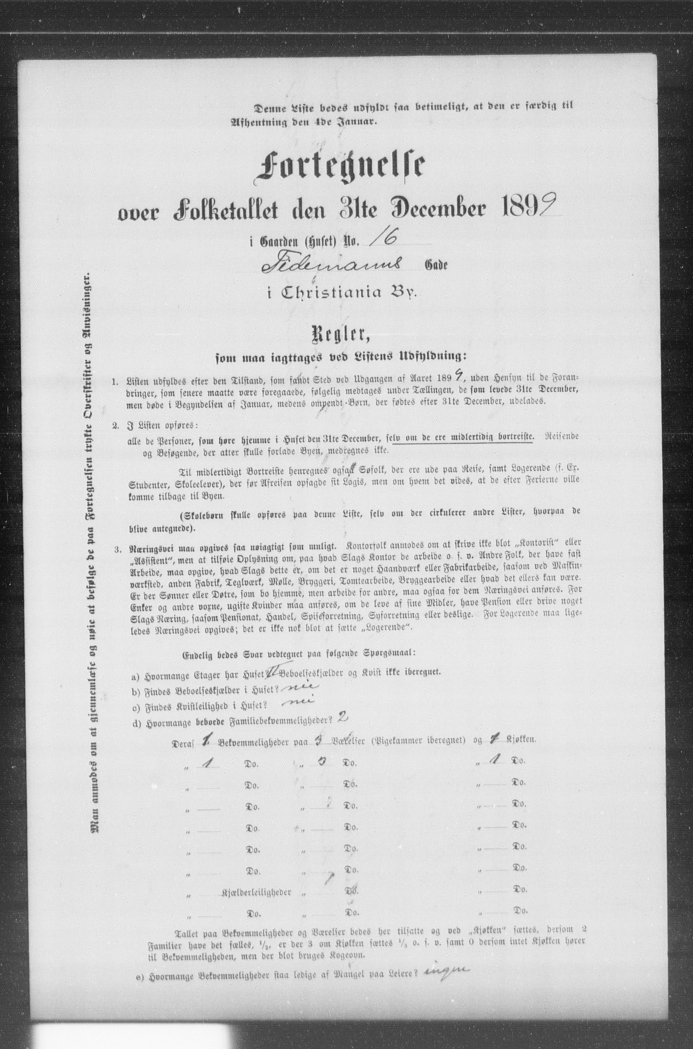 OBA, Municipal Census 1899 for Kristiania, 1899, p. 14446