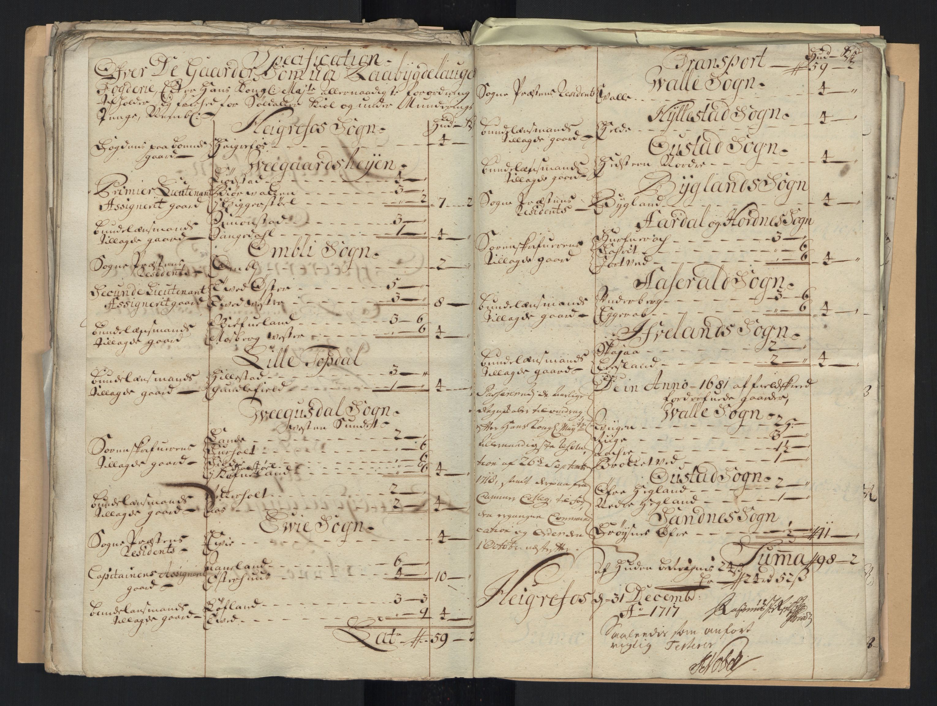 Rentekammeret inntil 1814, Reviderte regnskaper, Fogderegnskap, AV/RA-EA-4092/R40/L2452: Fogderegnskap Råbyggelag, 1716-1717, p. 348