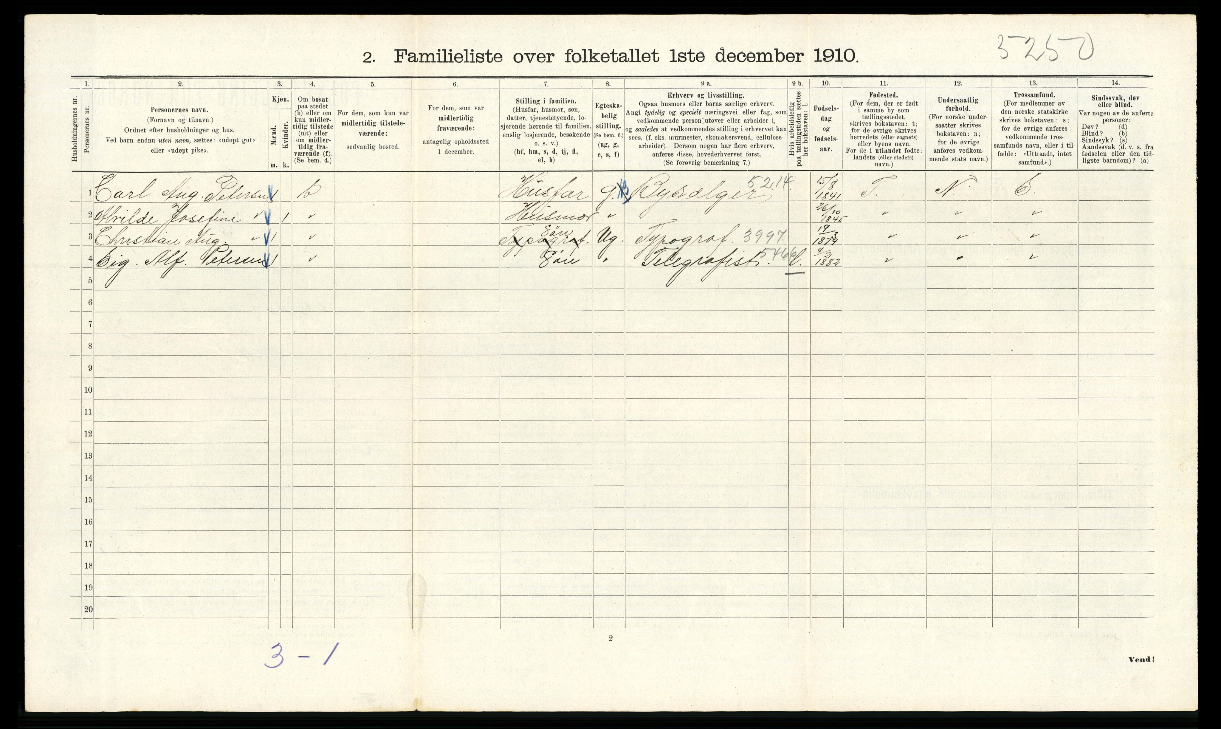 RA, 1910 census for Kristiania, 1910, p. 123714