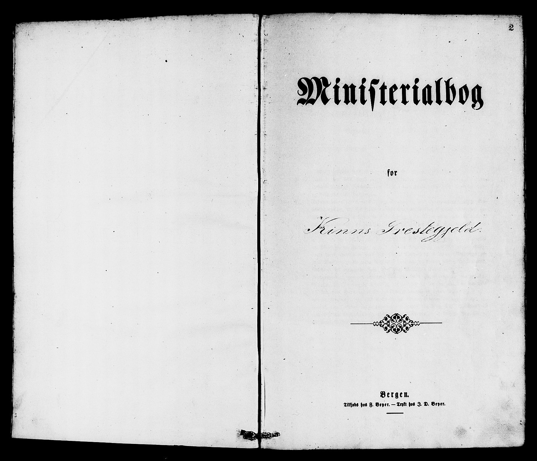 Kinn sokneprestembete, SAB/A-80801/H/Haa/Haaa/L0013: Parish register (official) no. A 13, 1870-1885, p. 2