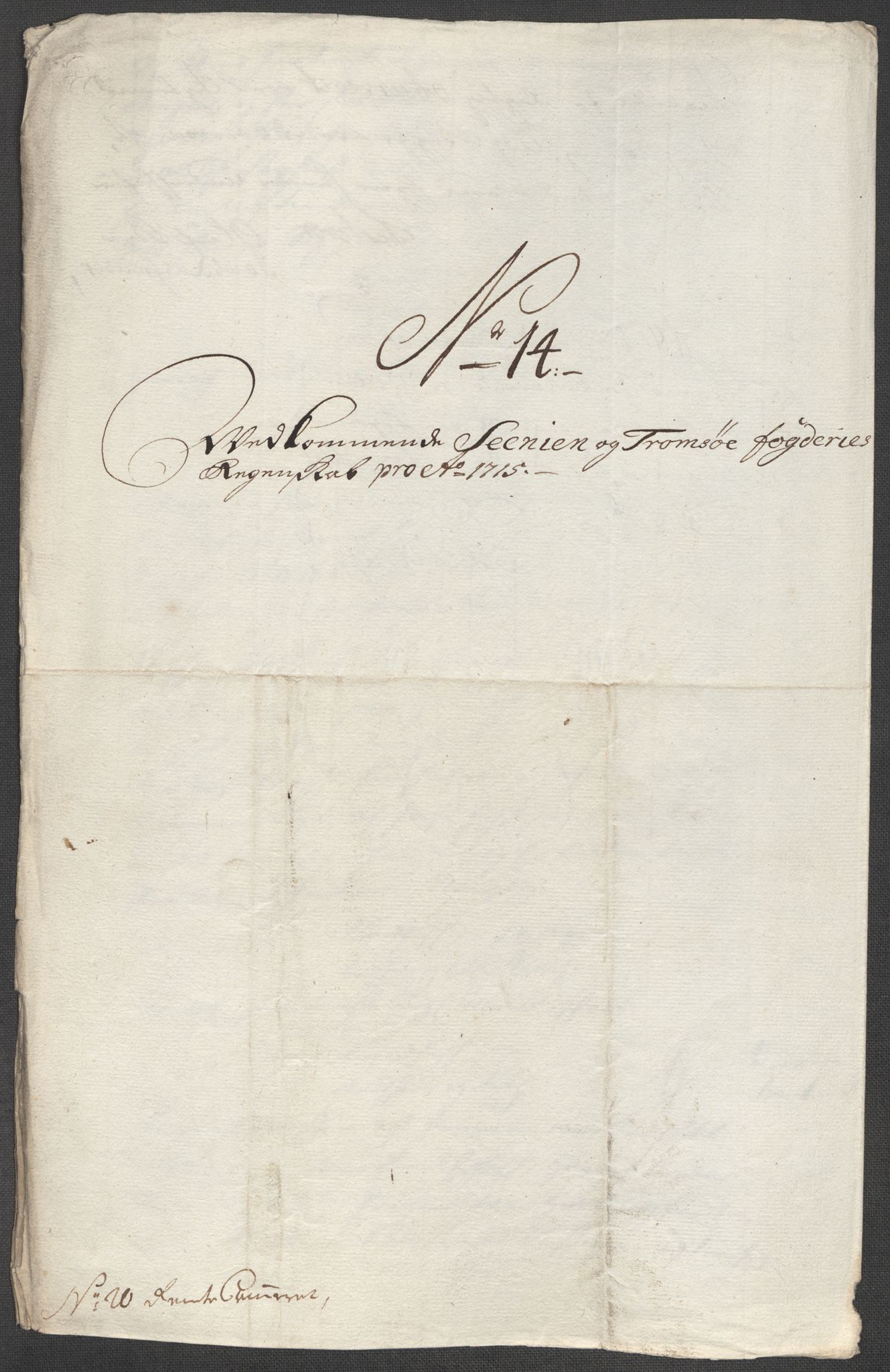 Rentekammeret inntil 1814, Reviderte regnskaper, Fogderegnskap, AV/RA-EA-4092/R68/L4761: Fogderegnskap Senja og Troms, 1715, p. 115