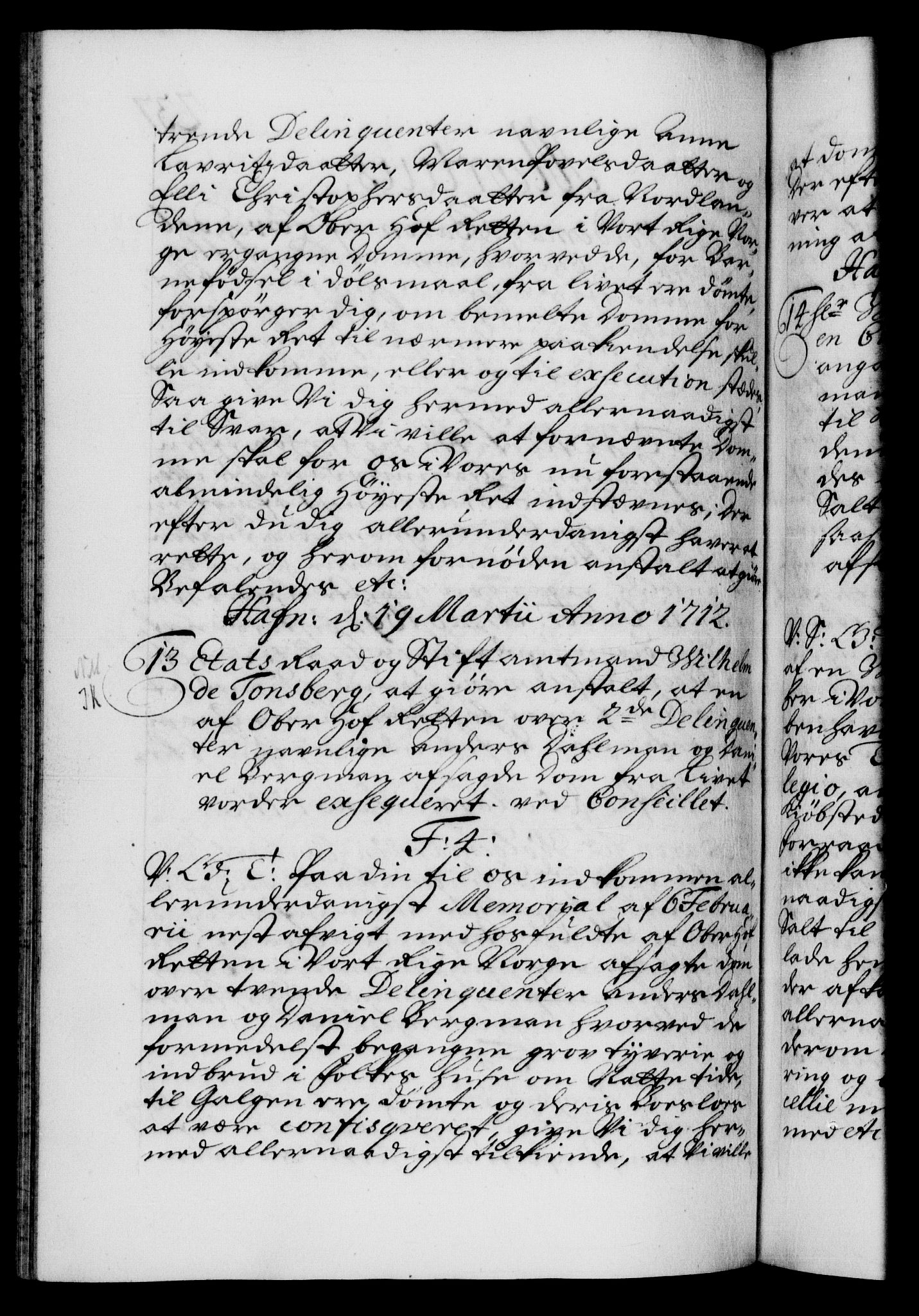 Danske Kanselli 1572-1799, AV/RA-EA-3023/F/Fc/Fca/Fcab/L0019: Norske tegnelser, 1710-1714, p. 237b