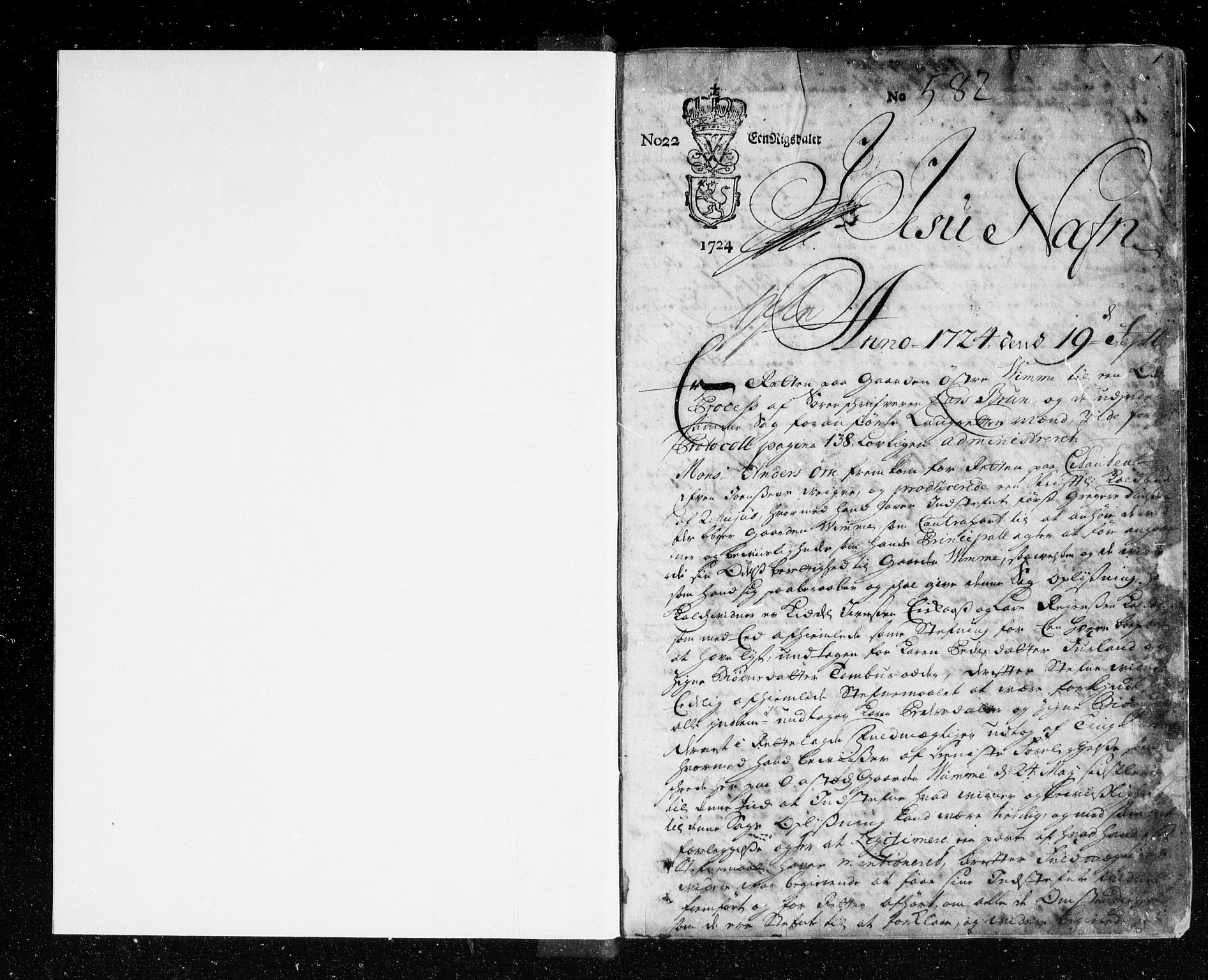 Østre Råbyggelag sorenskriveri, AV/SAK-1221-0016/F/Fa/L0010: Tingbok nr 9, 1724-1729, p. 0b-1a