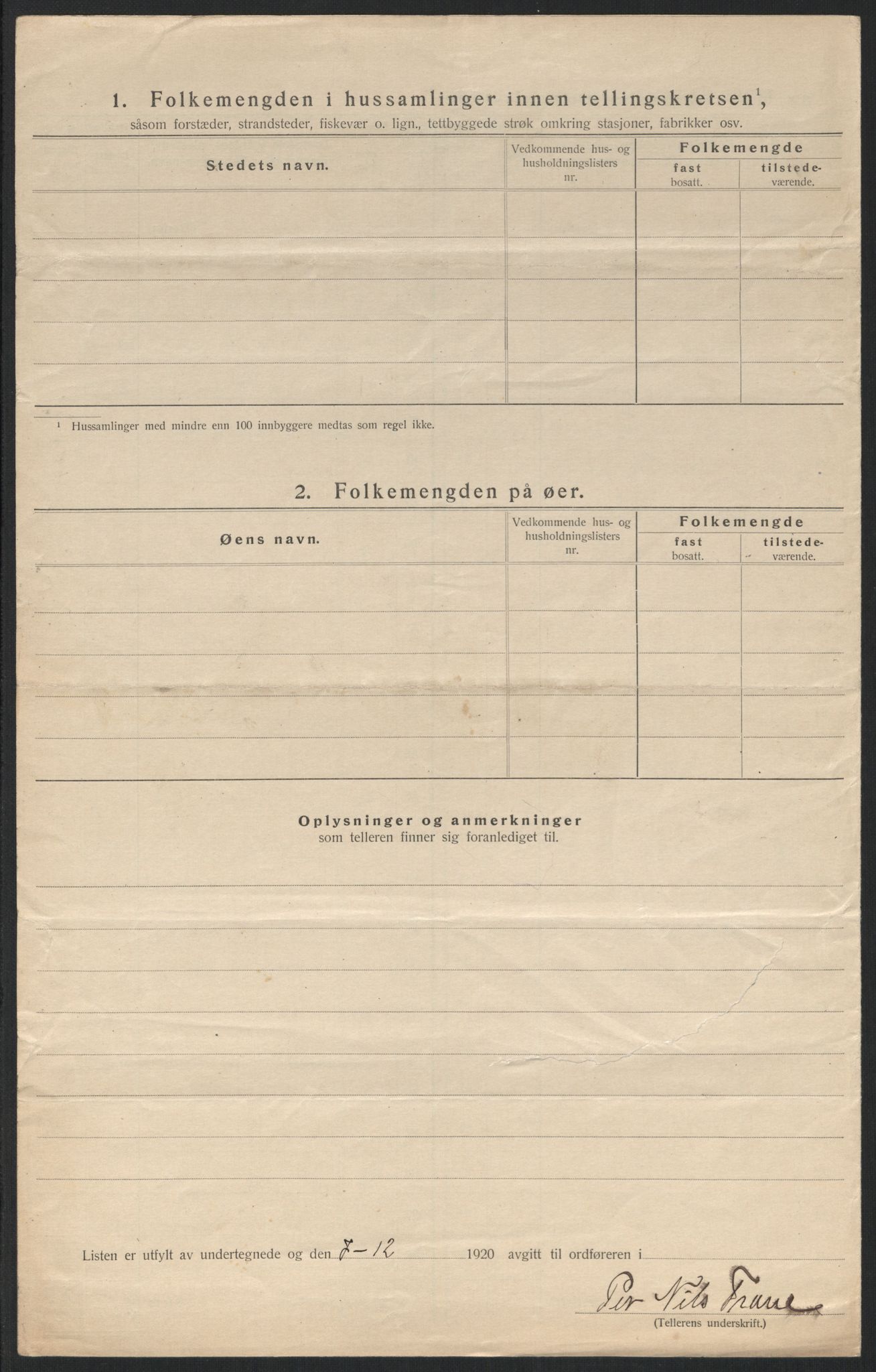 SATØ, 1920 census for Nesseby, 1920, p. 15