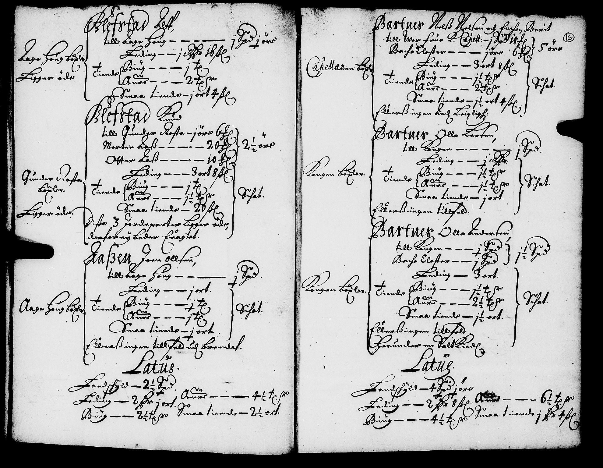 Rentekammeret inntil 1814, Realistisk ordnet avdeling, AV/RA-EA-4070/N/Nb/Nba/L0055: Inderøy len, 1668, p. 15b-16a