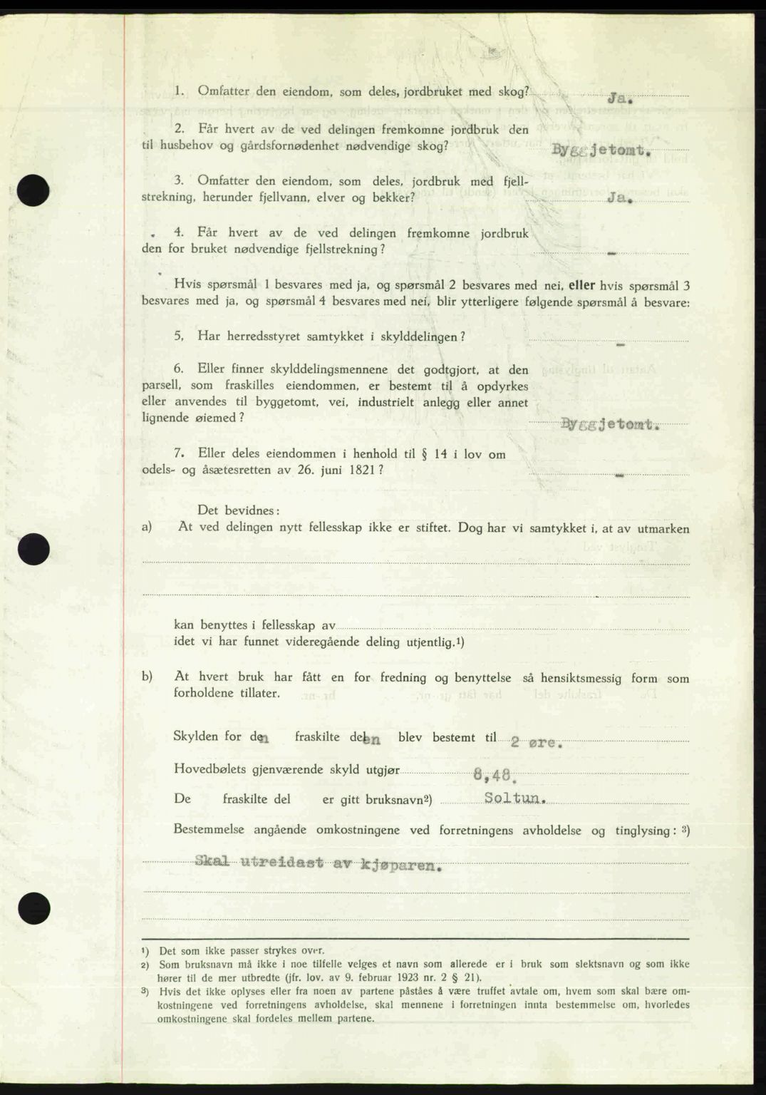 Romsdal sorenskriveri, AV/SAT-A-4149/1/2/2C: Mortgage book no. A30, 1949-1949, Diary no: : 1998/1949