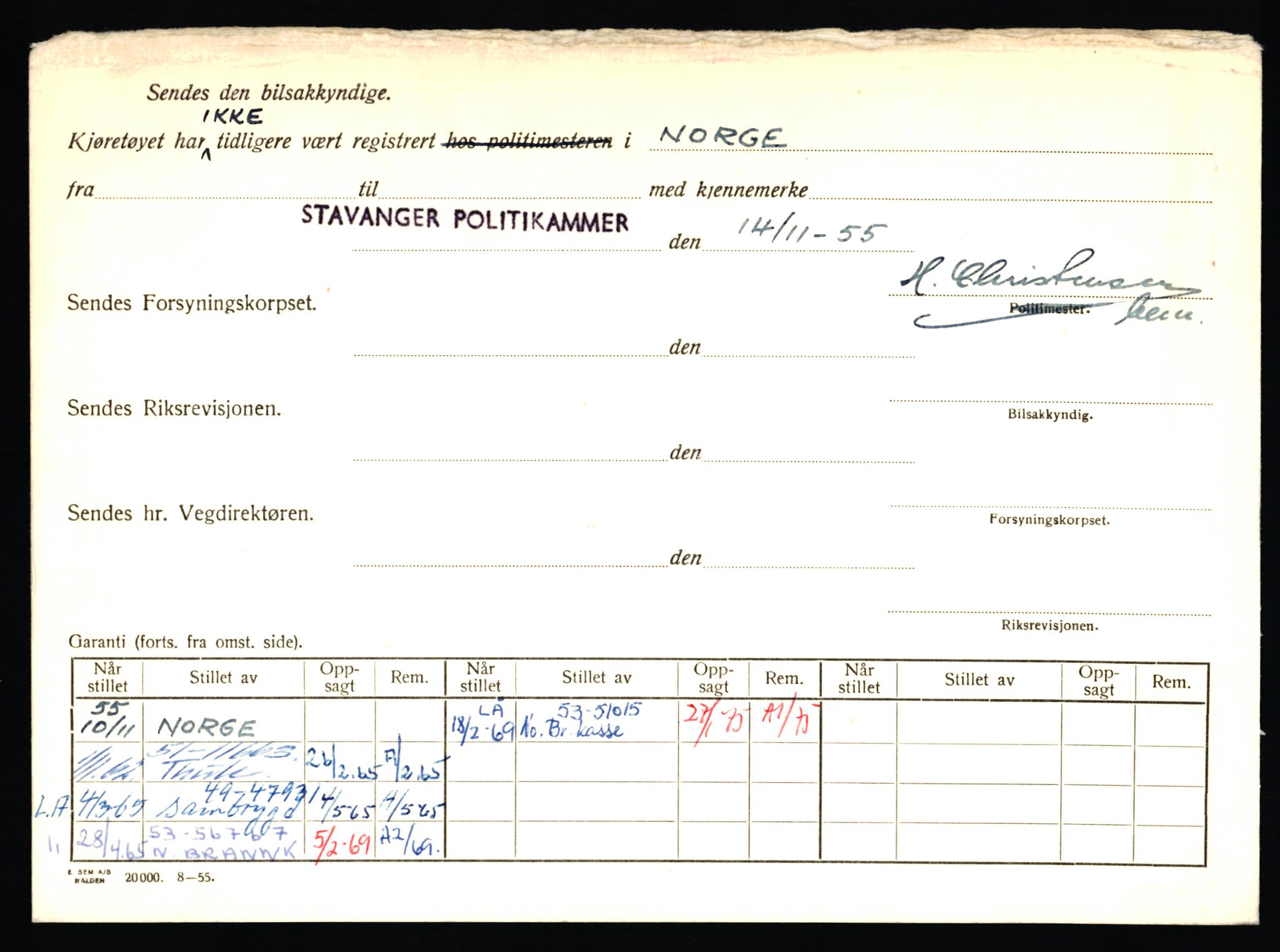 Stavanger trafikkstasjon, AV/SAST-A-101942/0/F/L0012: L-4200 - L-4699, 1930-1971, p. 994