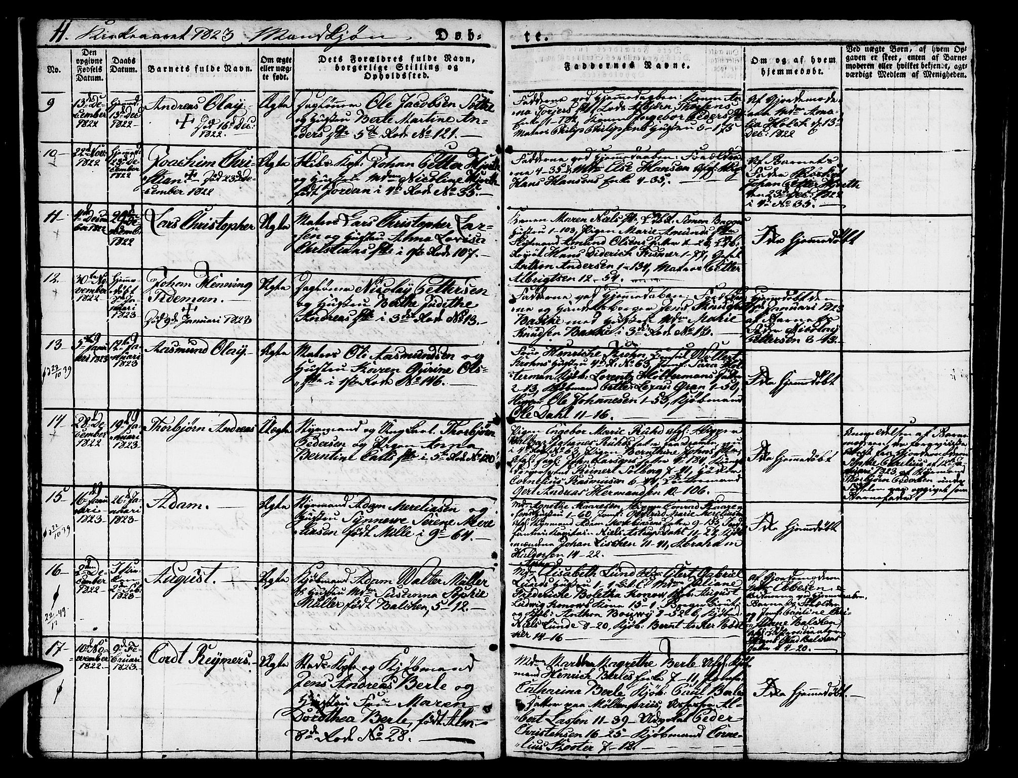 Nykirken Sokneprestembete, SAB/A-77101/H/Hab: Parish register (copy) no. A 5I, 1821-1841, p. 11
