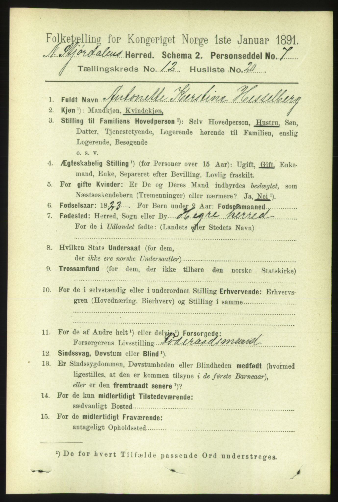 RA, 1891 census for 1714 Nedre Stjørdal, 1891, p. 6115