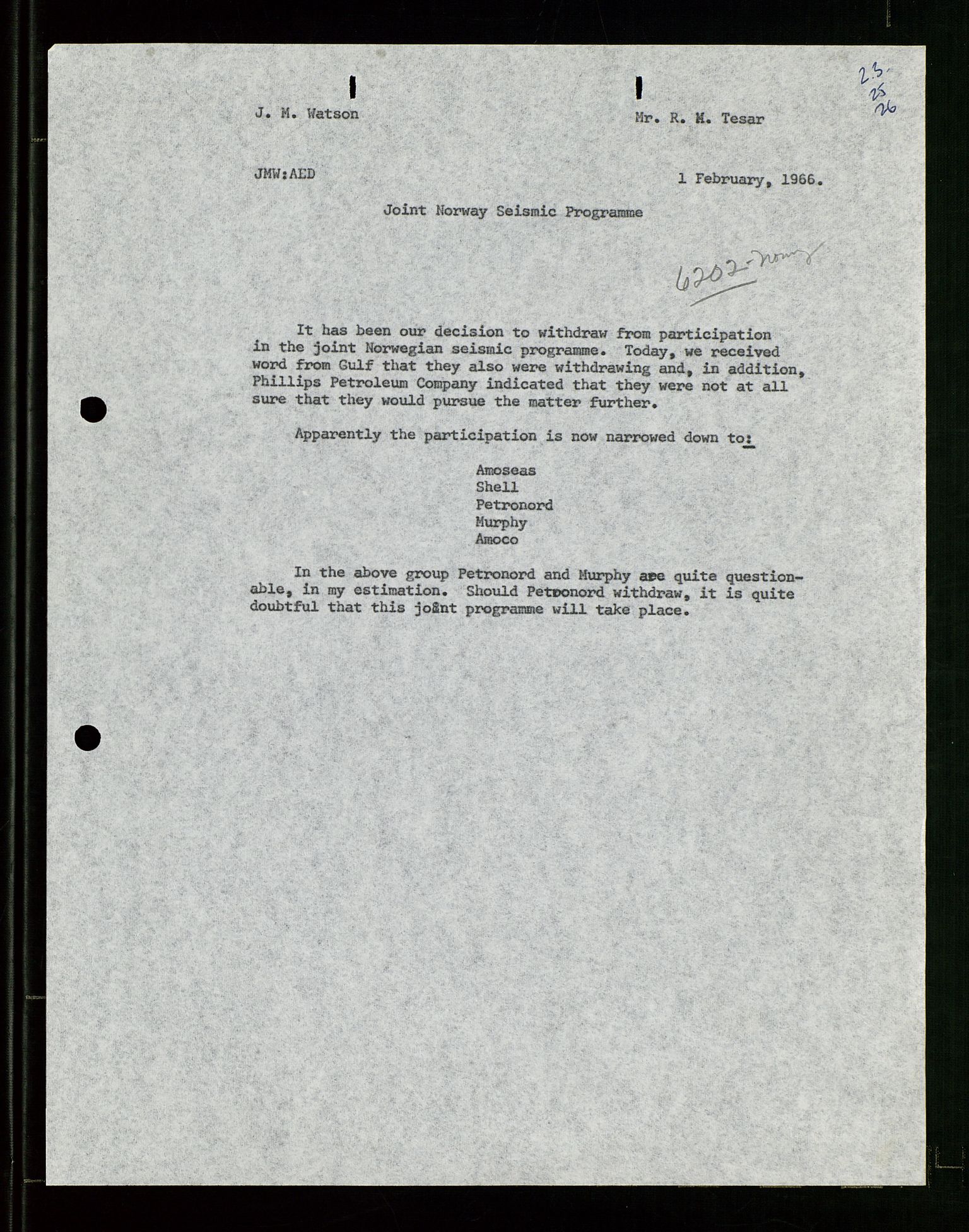 Pa 1512 - Esso Exploration and Production Norway Inc., AV/SAST-A-101917/E/Ea/L0021: Sak og korrespondanse, 1965-1974, p. 17