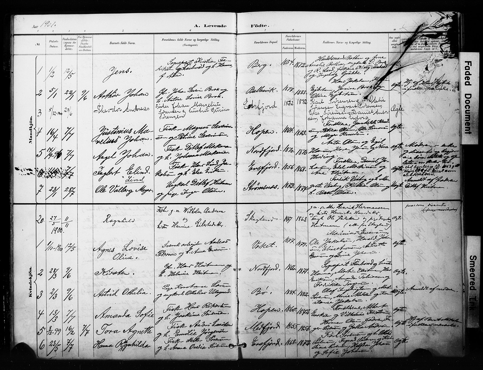 Berg sokneprestkontor, SATØ/S-1318/G/Ga/Gaa/L0005kirke: Parish register (official) no. 5, 1894-1905, p. 18