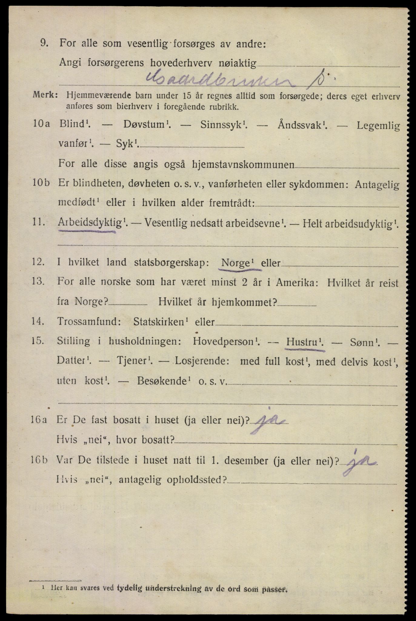 SAKO, 1920 census for Sande, 1920, p. 6143