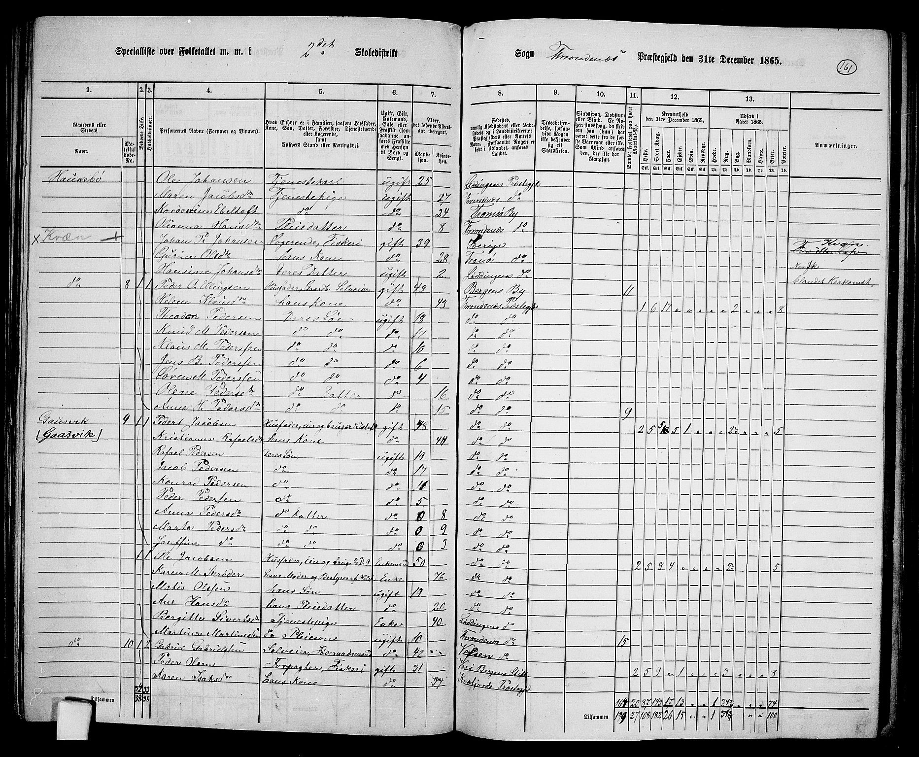 RA, 1865 census for Trondenes, 1865, p. 50