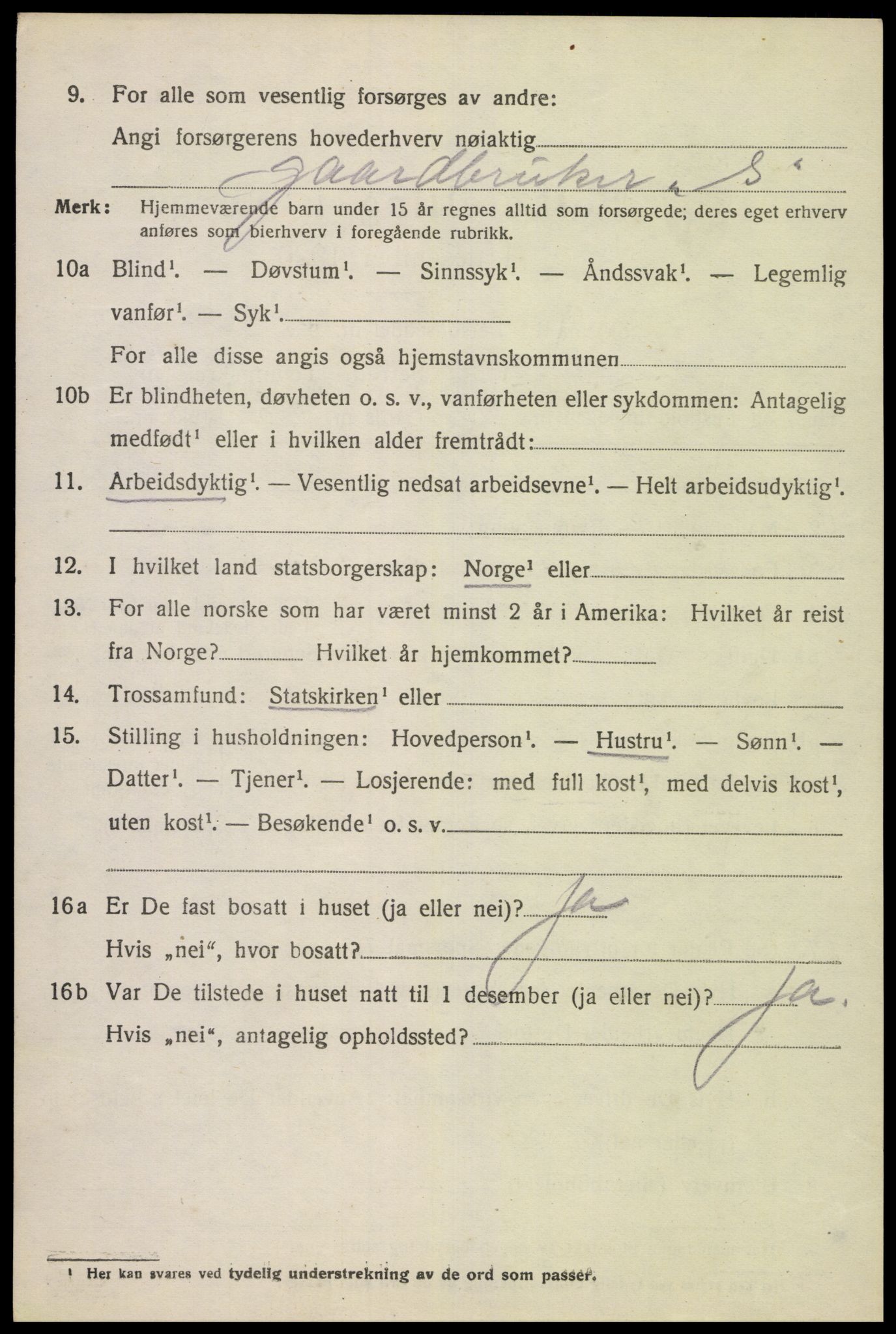 SAK, 1920 census for Kvinesdal, 1920, p. 1832