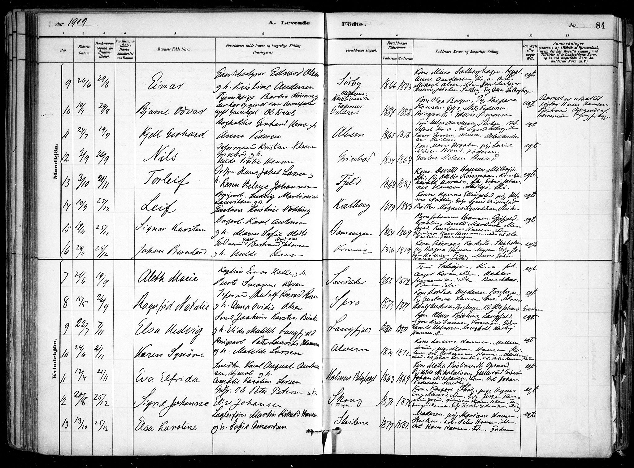 Nesodden prestekontor Kirkebøker, SAO/A-10013/F/Fa/L0009: Parish register (official) no. I 9, 1880-1915, p. 84