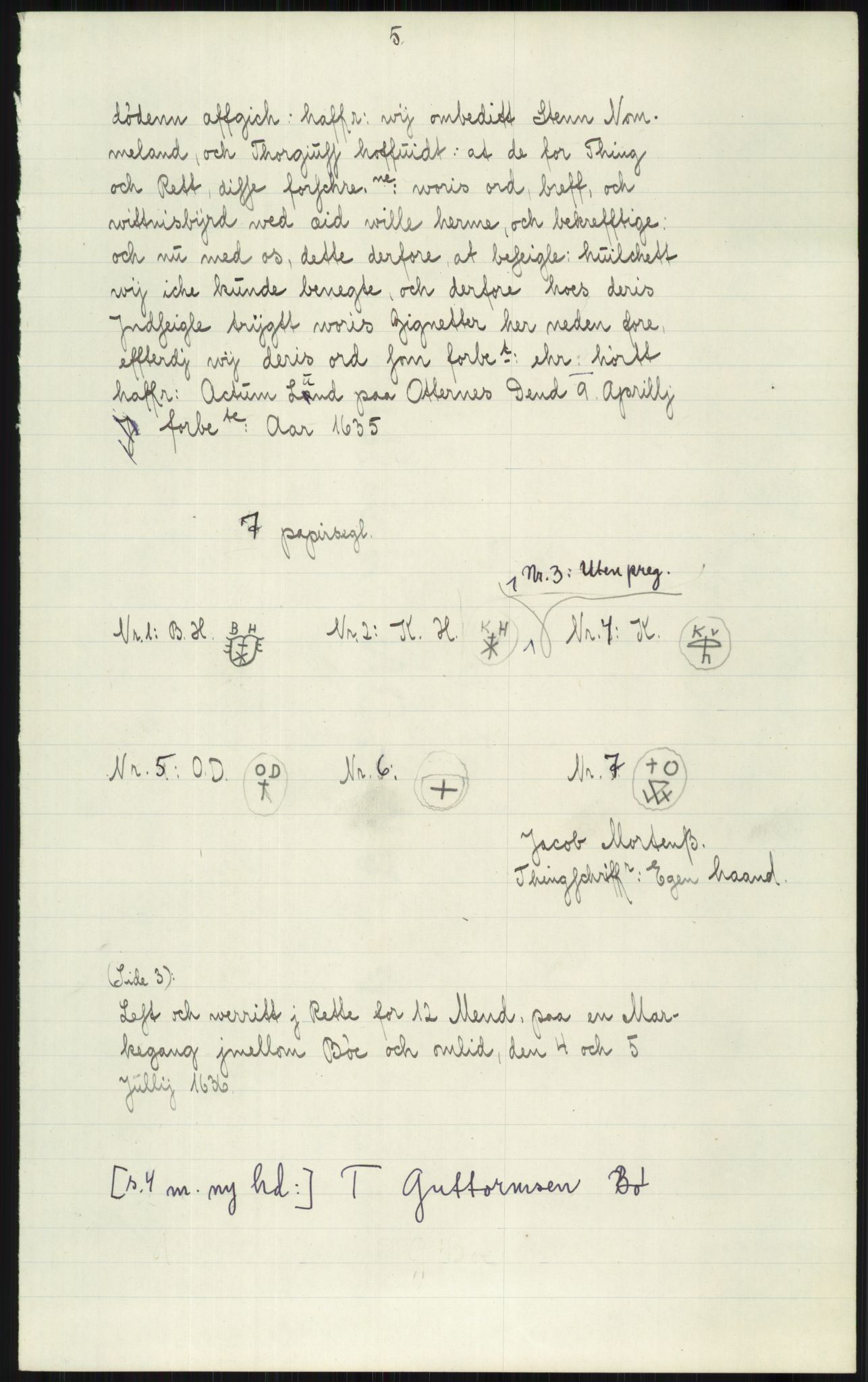 Samlinger til kildeutgivelse, Diplomavskriftsamlingen, AV/RA-EA-4053/H/Ha, p. 1397