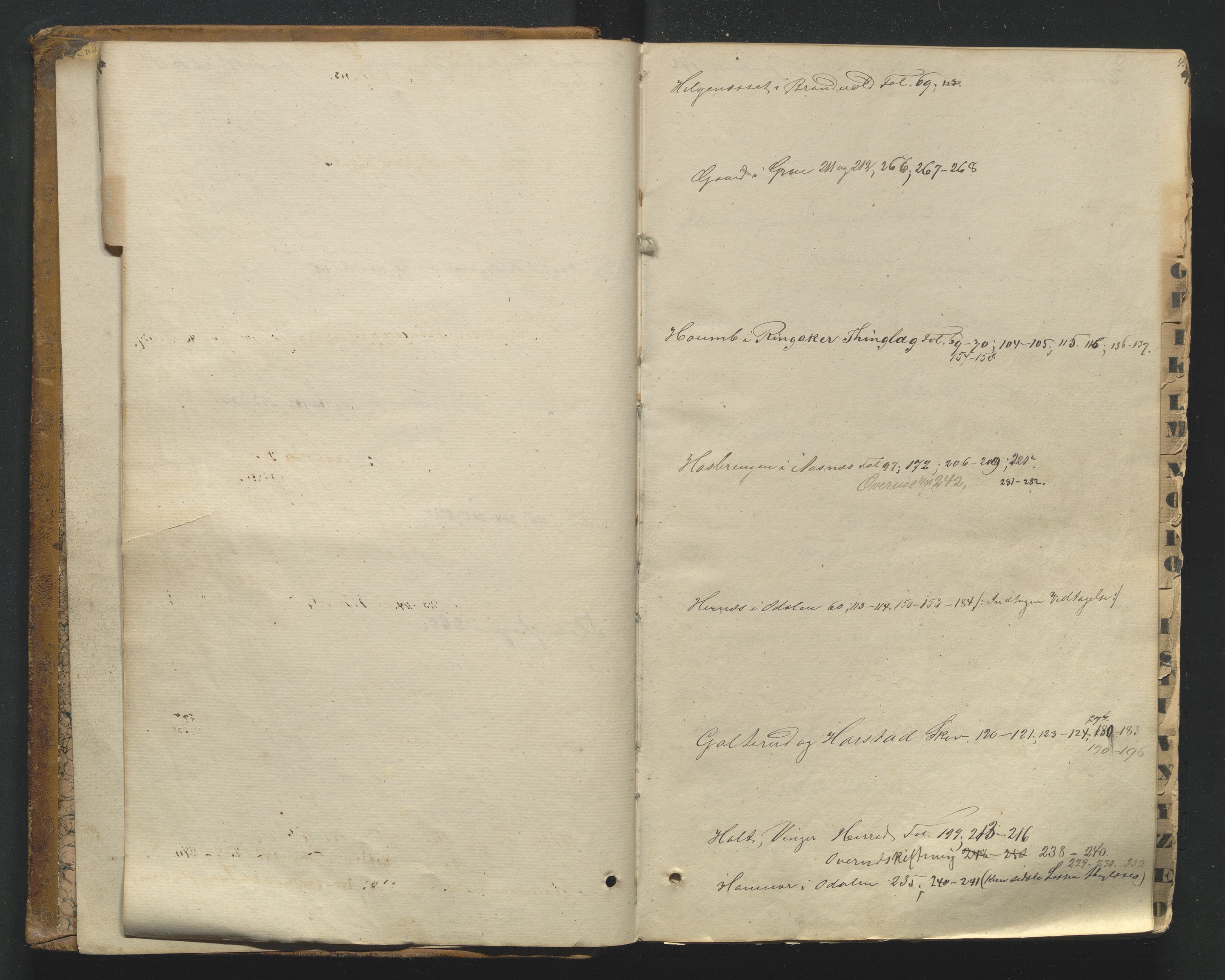 Utskiftningsformannen i Hedmark fylke, AV/SAH-JORDSKIFTEH-001/H/Ha/L0005/0002: Forhandlingsprotokoller, nr. 8 og 10 / Forhandlingsprotokoll nr. 10, 1859-1875