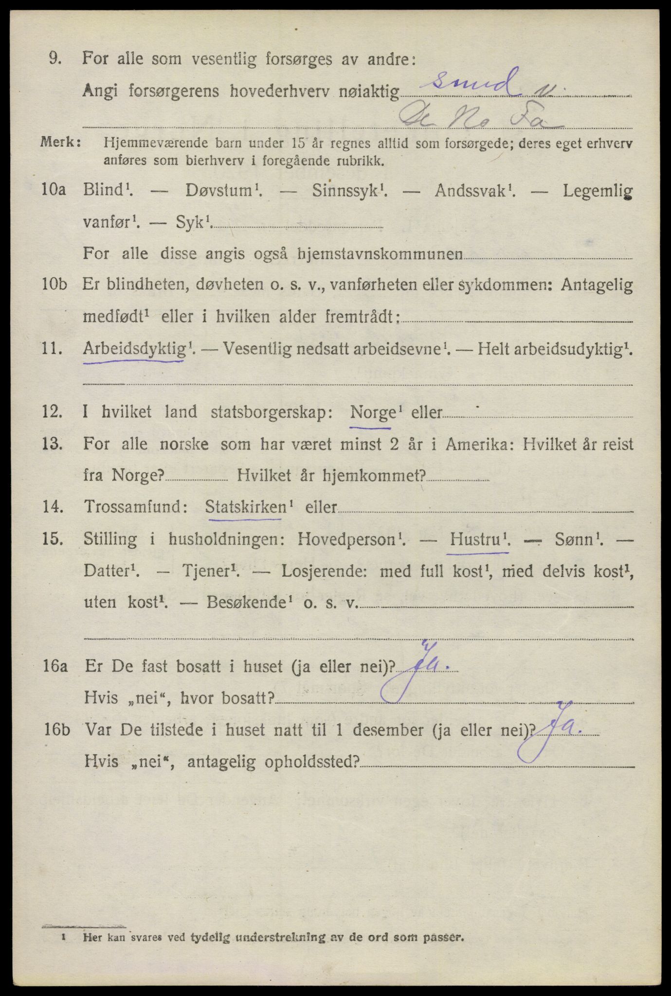 SAO, 1920 census for Kråkerøy, 1920, p. 5347