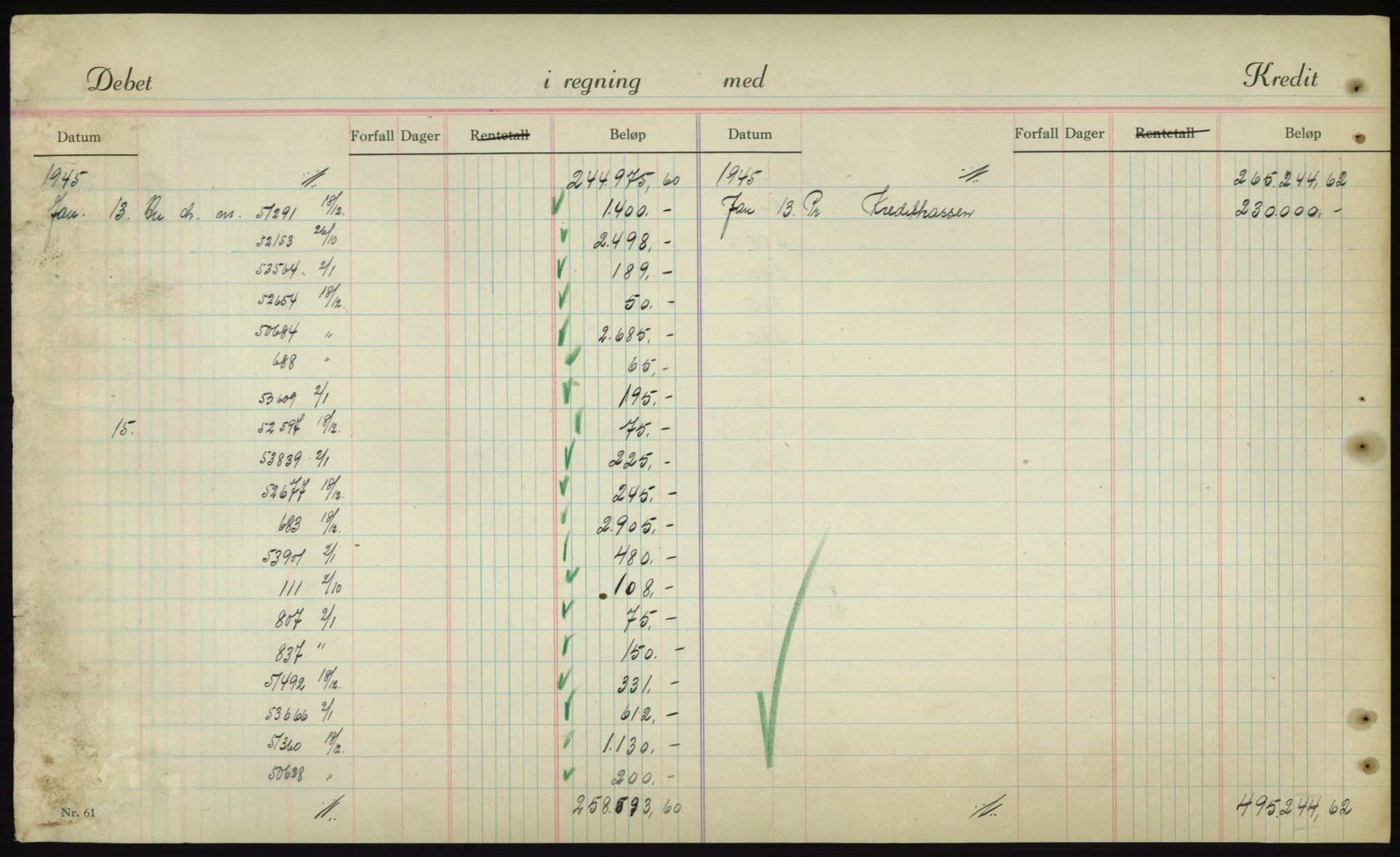 Forsvarsdepartementet, 10. kontor / Oppgjørskontoret, AV/RA-RAFA-1225/D/Db/L0180: Lista oppgjørskontor, 1942-1952, p. 2026
