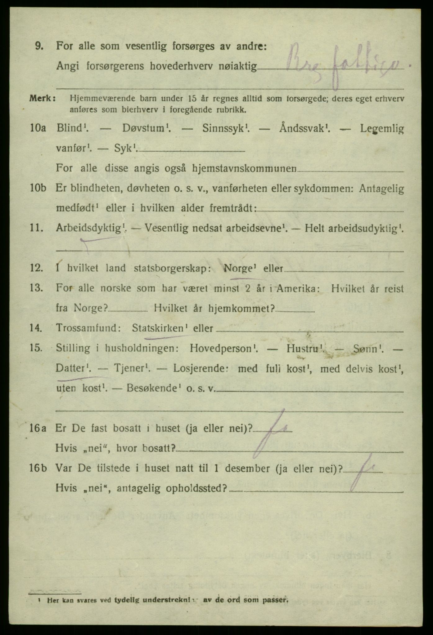 SAB, 1920 census for Laksevåg, 1920, p. 3785