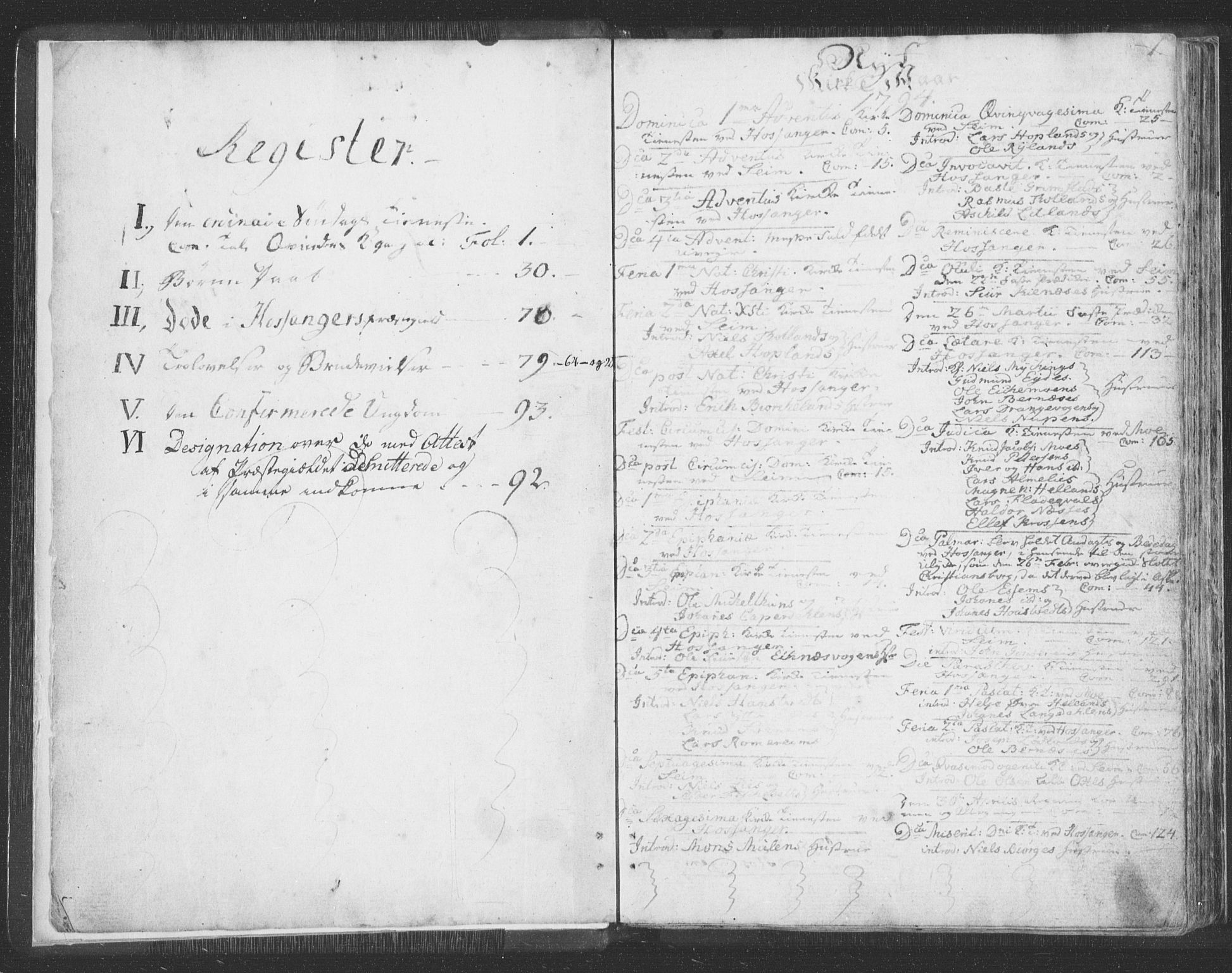 Hosanger sokneprestembete, AV/SAB-A-75801/H/Haa: Parish register (official) no. A 3, 1793-1811, p. 0b-1a