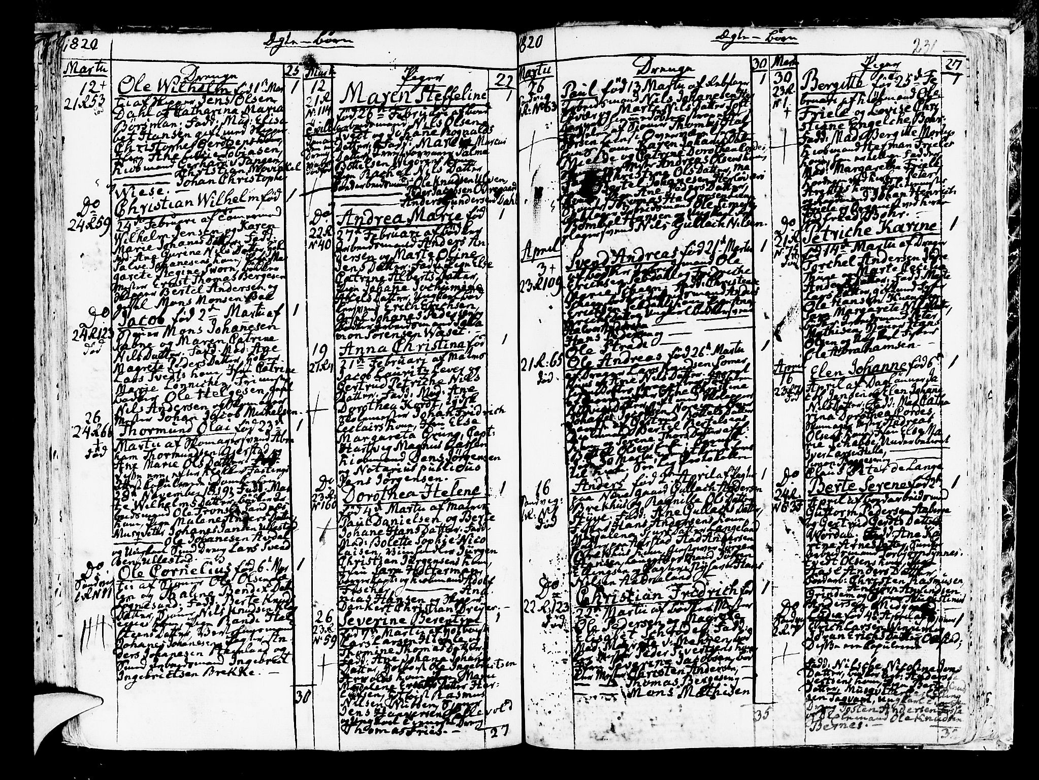 Korskirken sokneprestembete, AV/SAB-A-76101/H/Haa/L0006: Parish register (official) no. A 6, 1790-1820, p. 231