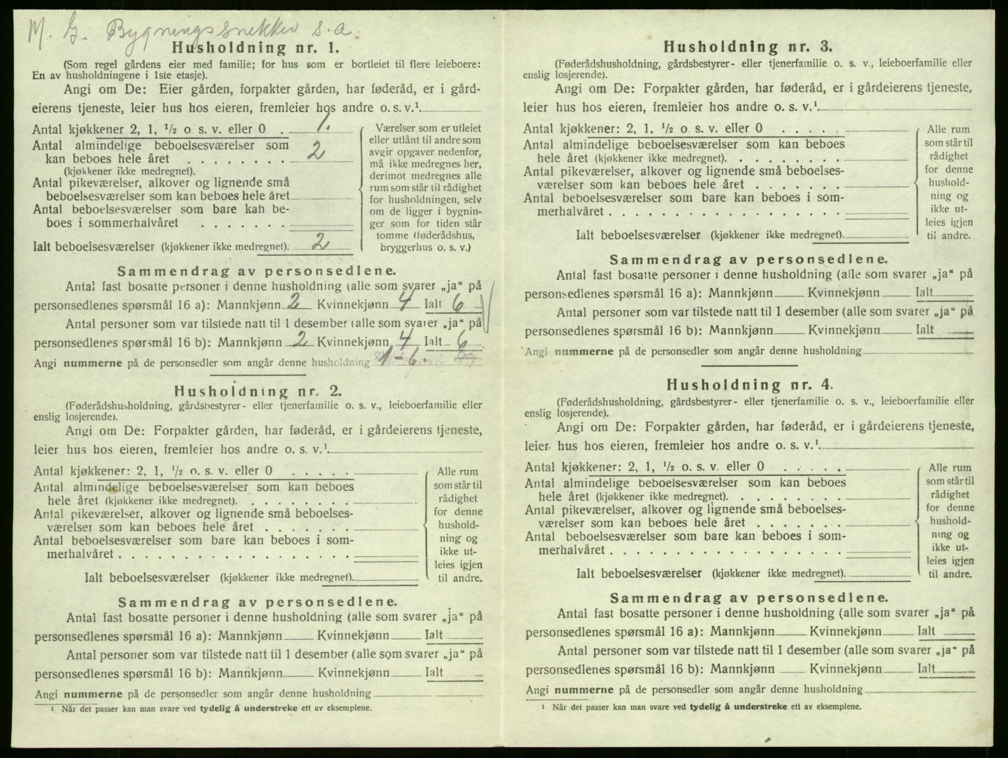SAKO, 1920 census for Sem, 1920, p. 774